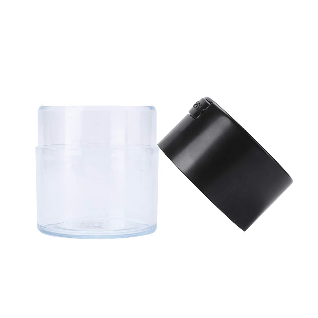 NeraNena Airtight Vacuum Seal Smell Proof Container - 10.1 oz (300ml) Clear Storage Jar for Kitchen, Travel & Organizing - Perfect for Food, Herbs, Coffee & More