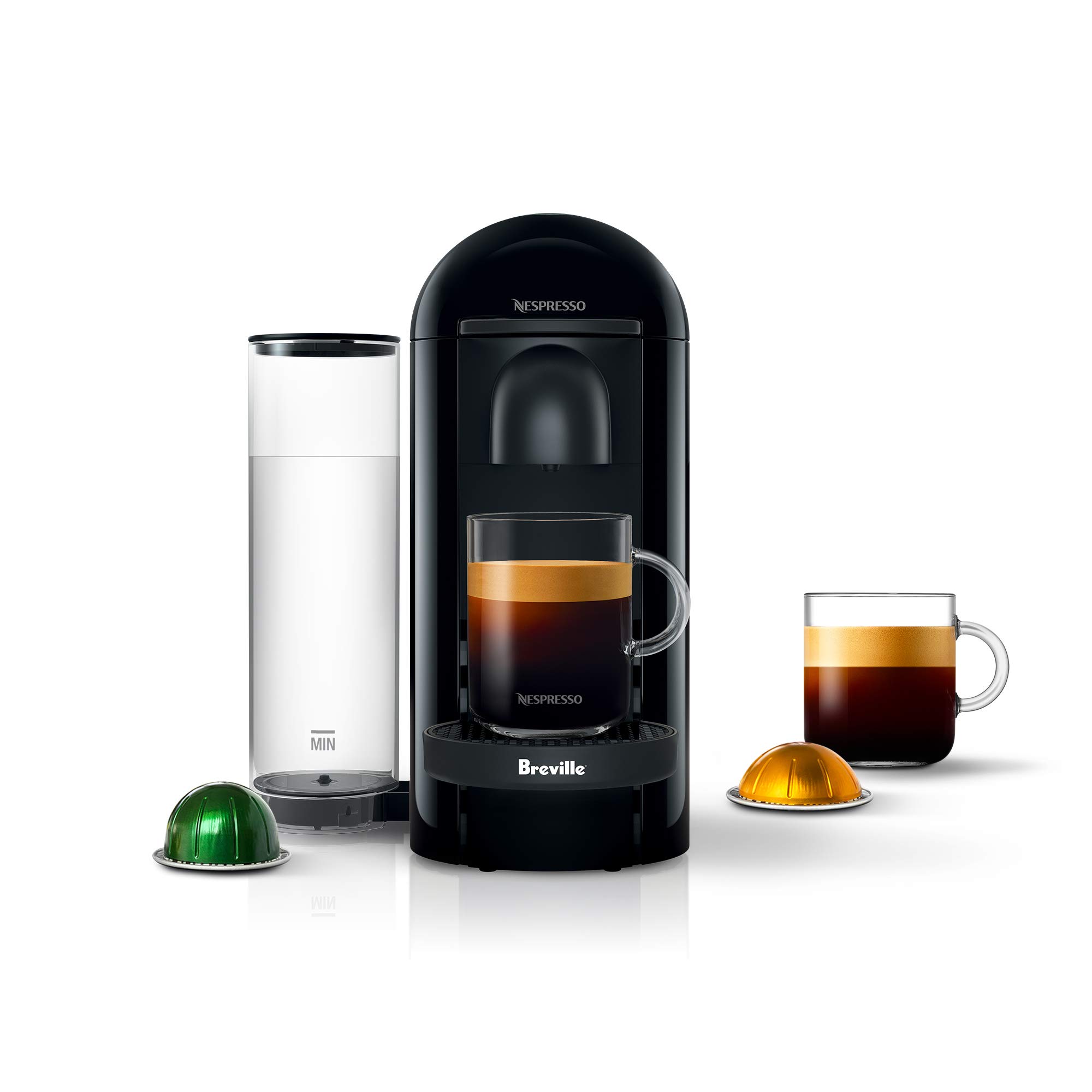 Breville Nespresso VertuoPlus Coffee and Espresso Machine - Premium Single-Serve Pod Brewer for Home & Office Use