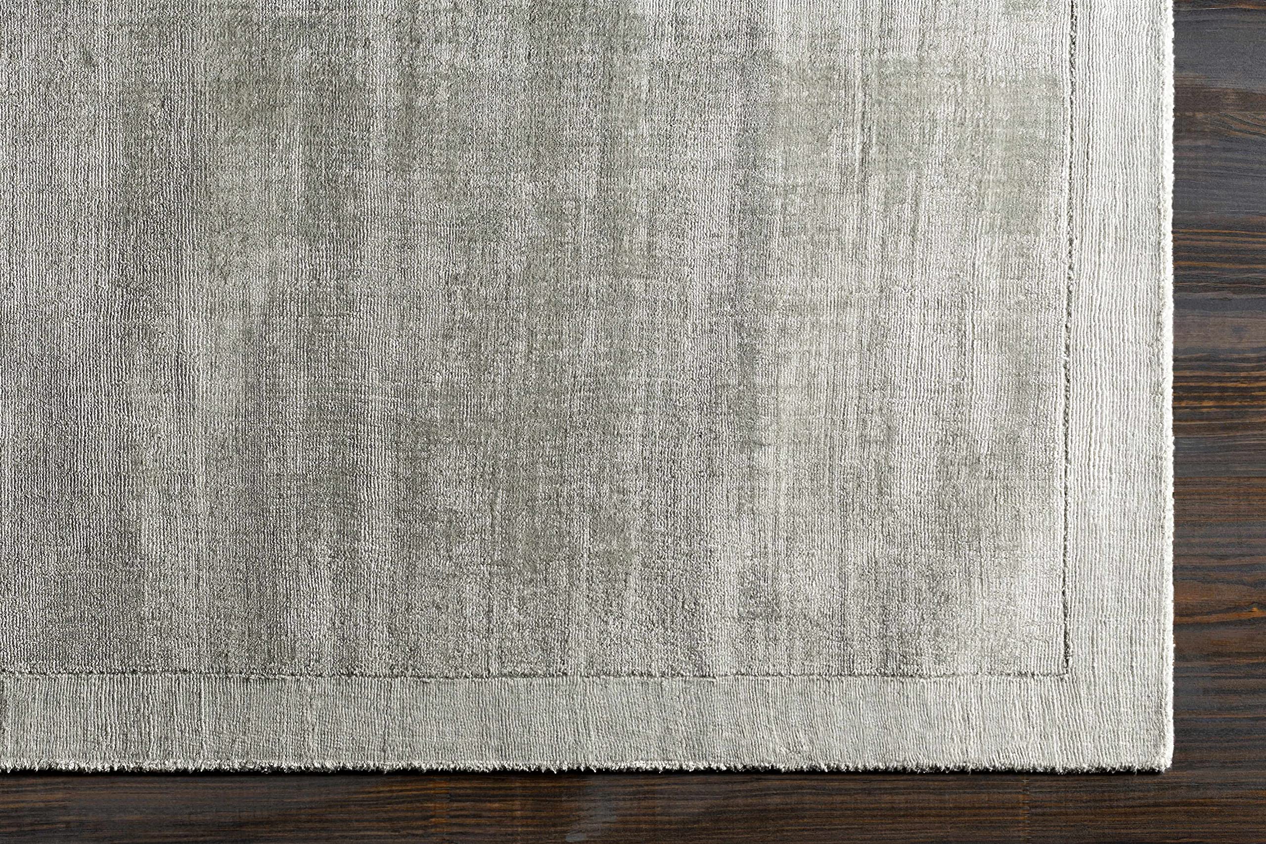 Premium Hauteloom Niota Area Rug for Living Room & Bedroom - Solid Green with Border Design - 3' x 5' - Soft & Durable - Perfect for Home Decor, Cozy Spaces, and High-Traffic Areas