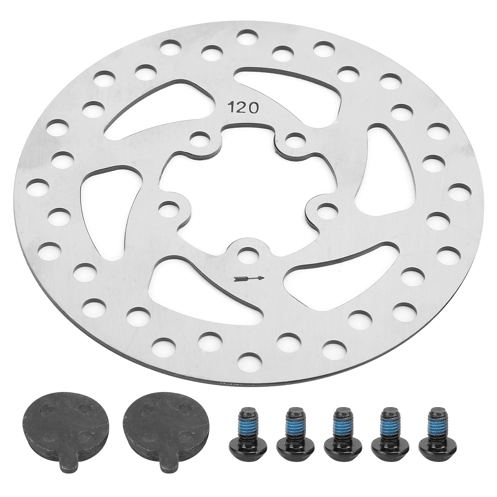 120mm Stainless Steel Bike Disc Brake Rotor - Compatible with M36 PRO & PRO2 Electric Scooters - High Performance Braking System for Bicycles & E-Scooters - Perfect for Commuting, Urban Riding & Off-Road Adventures