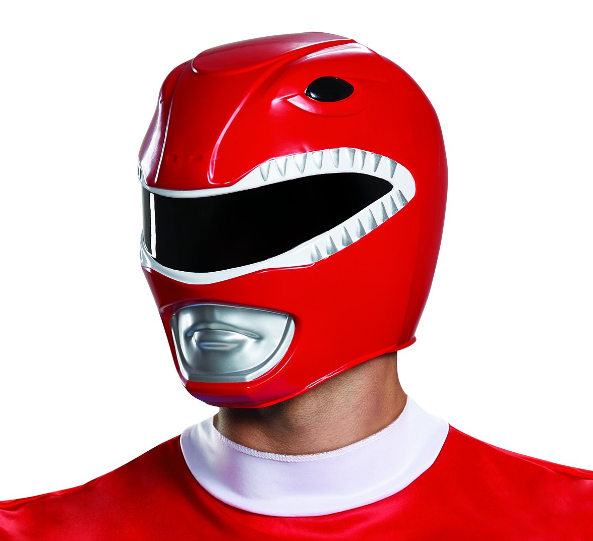 Power Rangers Red Ranger Adult Helmet - Officially Licensed Cosplay Costume Accessory for Halloween, Comic Con & Themed Parties