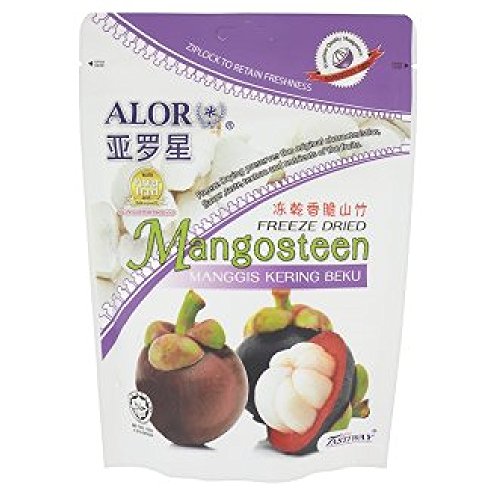 Freeze Dried Mangosteen Snack - 50g Pack | Healthy Organic Fruit Chips for Kids & Adults | Perfect for Lunchboxes, Hiking, and Vegan Diets