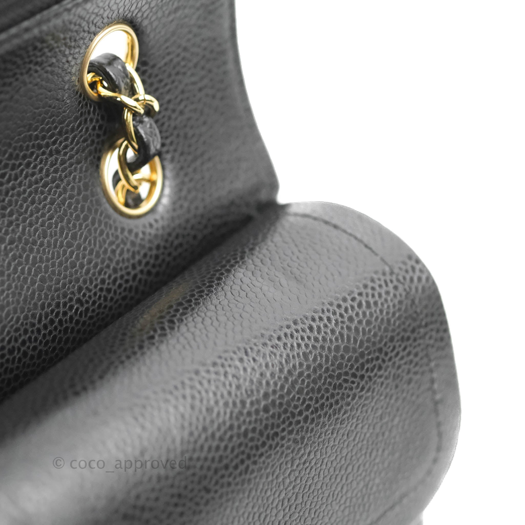 Chanel Classic Medium Double Flap Bag in Black Caviar Leather with Gold Hardware - Luxury Designer Handbag for Women, Perfect for Work, Evening Events & Special Occasions