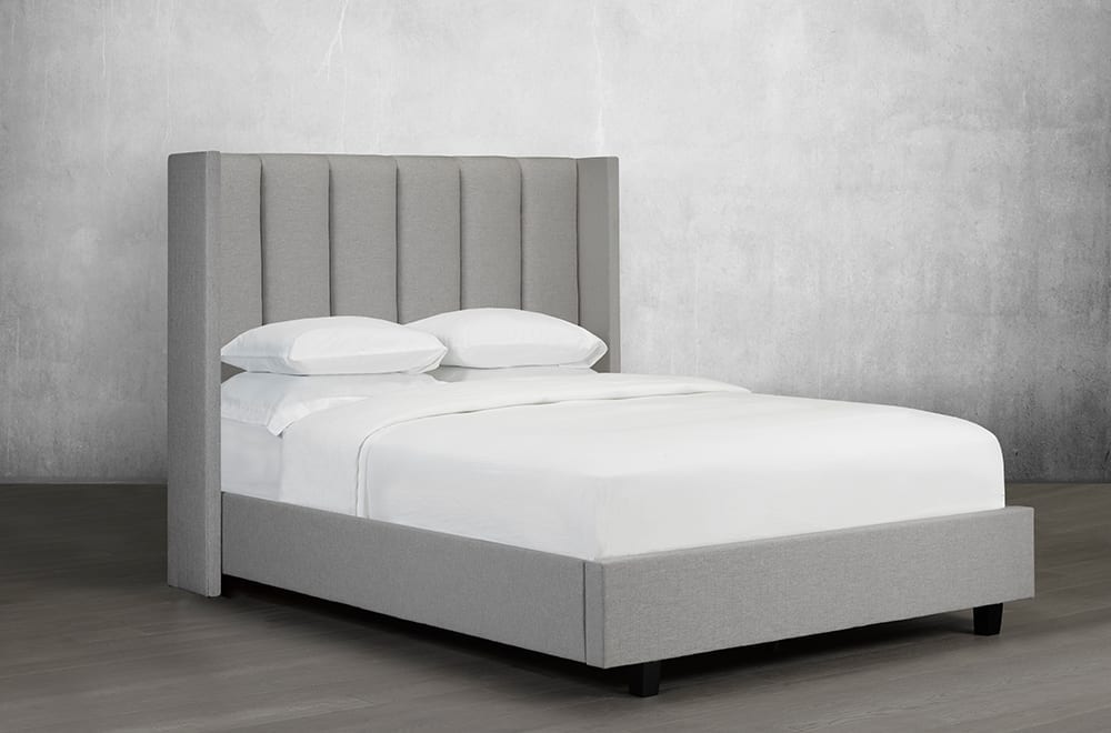 Canadian Made Wyvern Platform Bed Frame - Solid Wood Modern Minimalist Design for Bedroom | Perfect for Master Bedrooms, Guest Rooms & Small Spaces