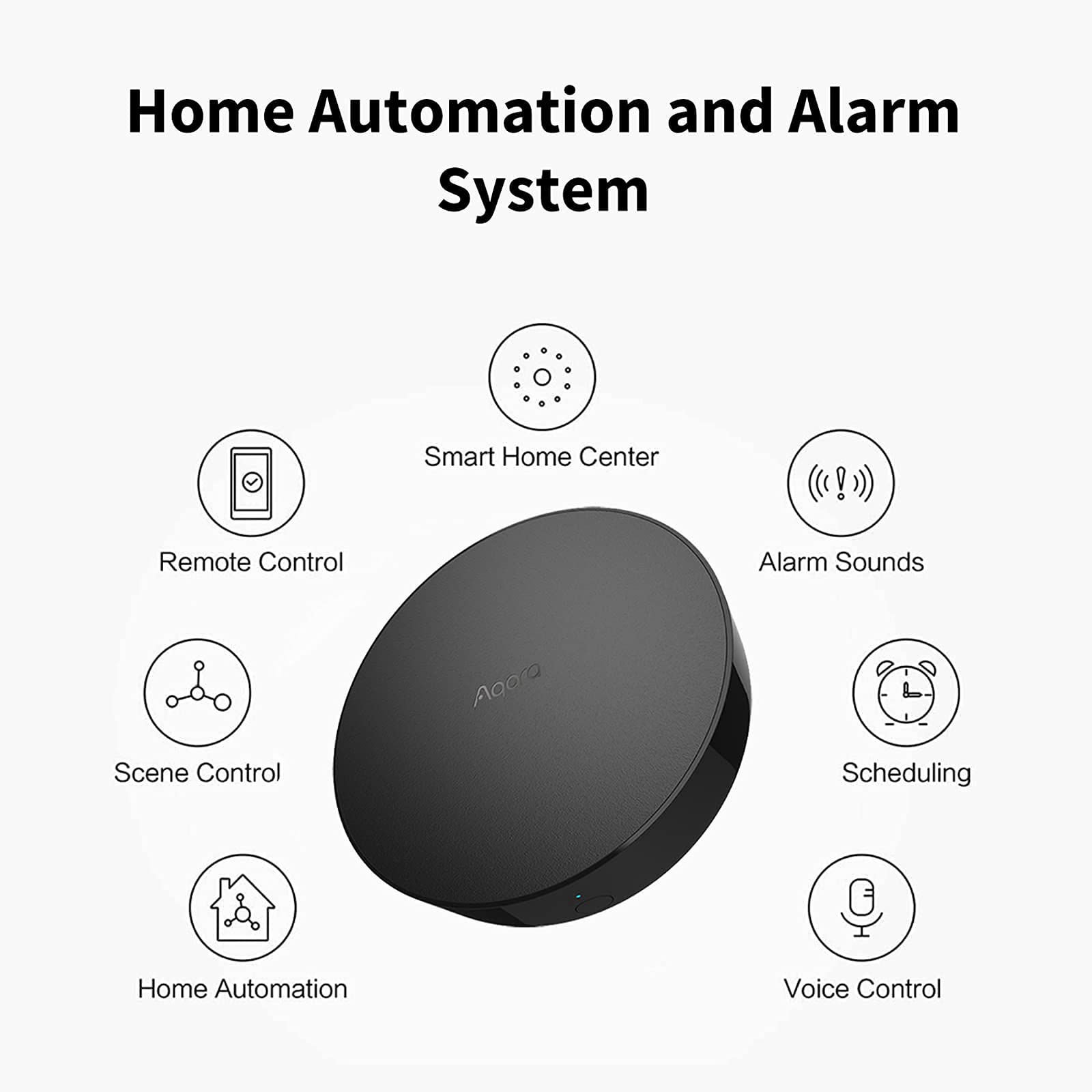 Aqara Smart Light Switch with Neutral Wire, Double Rocker - Zigbee Enabled for Home Automation | Includes Aqara Hub M2, Remote Control & Timer | Works with Alexa, Google Assistant & Apple HomeKit | Perfect for Smart Home Lighting Control & Voice Commands
