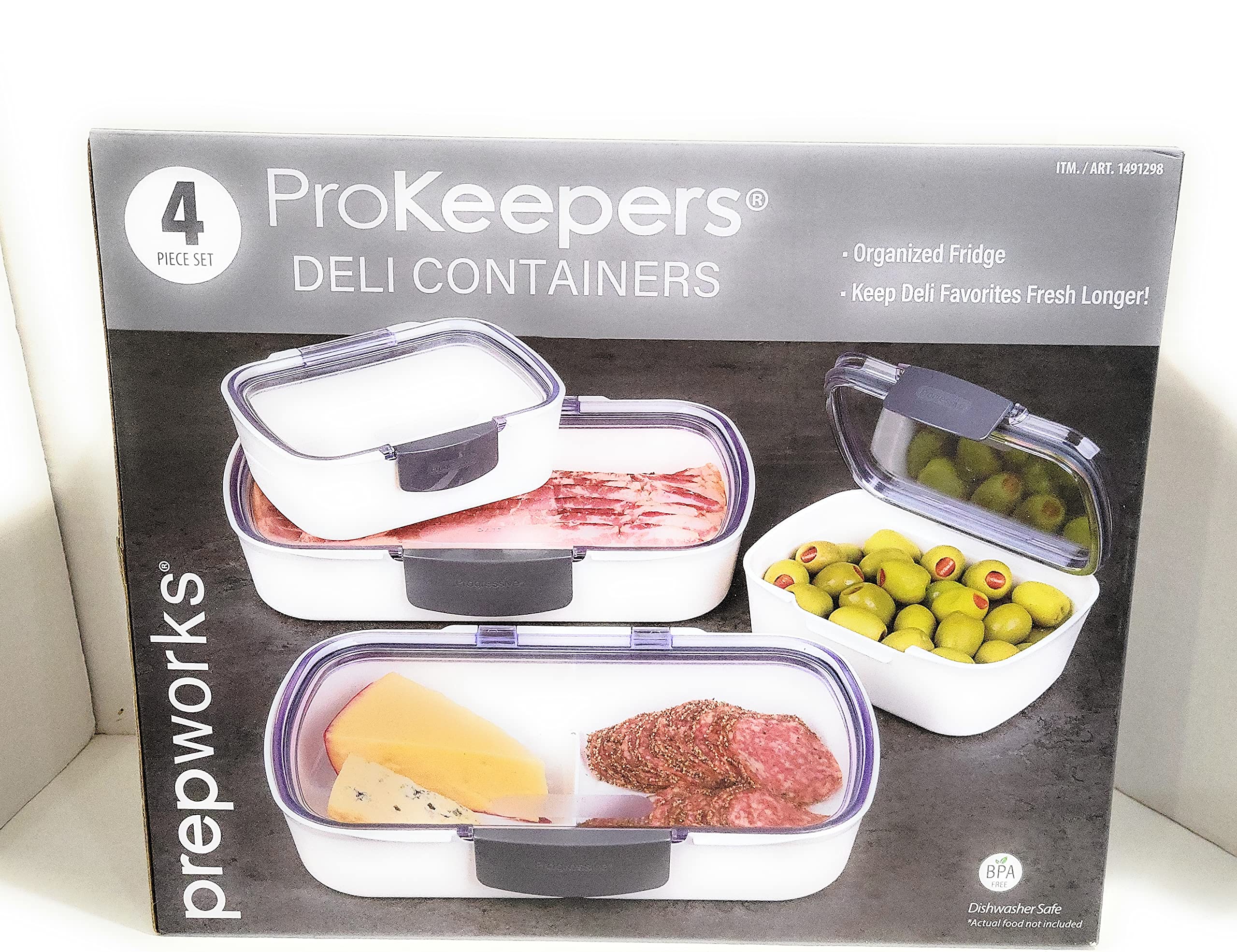 Prepworks ProKeeper Airtight Food Storage Containers Set of 4 - 2 Mini, 1 Large & 1 Large Split Container for Kitchen Pantry Organization | Perfect for Meal Prep, Leftovers, Dry Goods and Snacks Storage