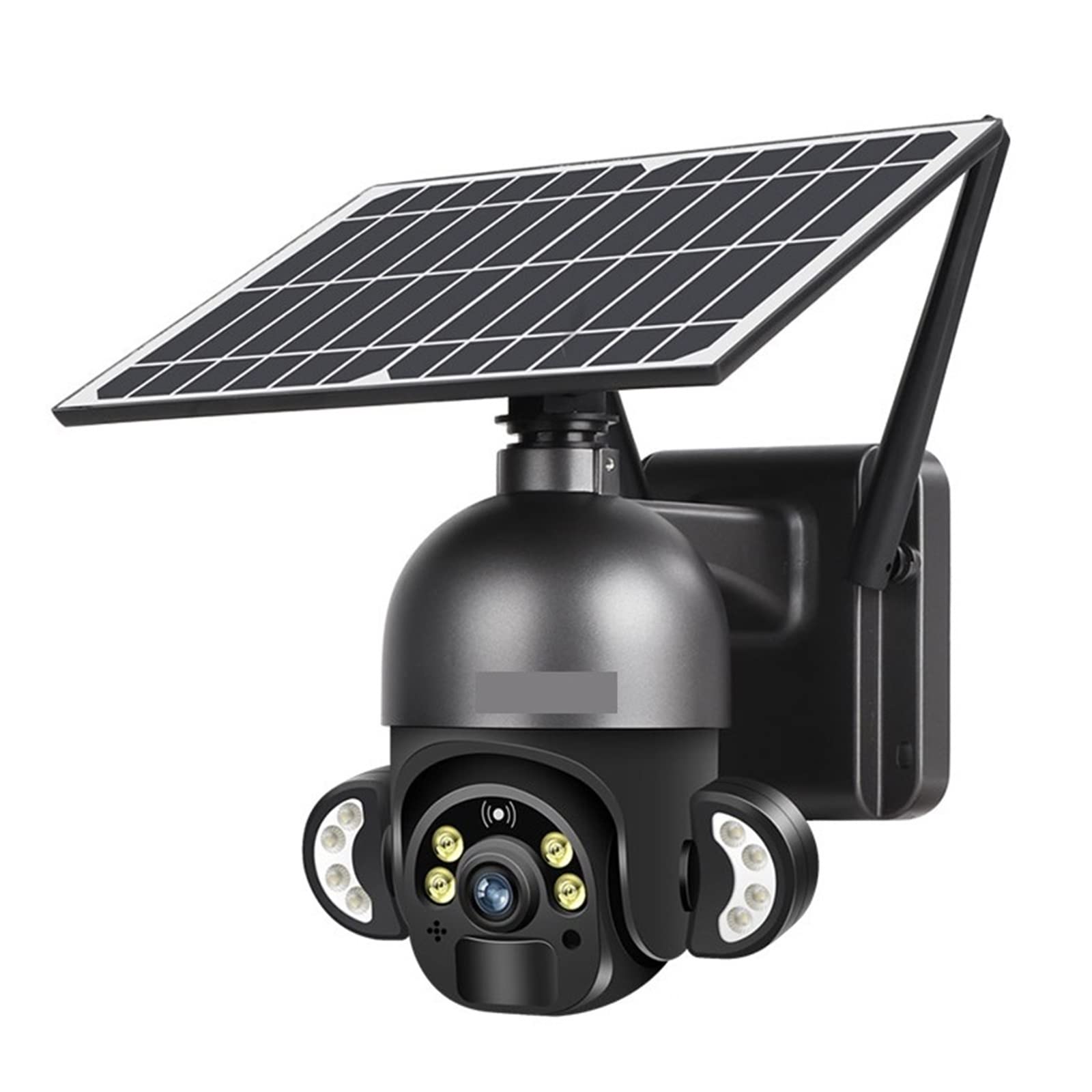 4MP Solar Security Camera Outdoor - Wireless WiFi PTZ IP Camera with 6W Solar Panel & Audio, 4G SIM Card Slot - Ideal for Home, Yard, and Business Surveillance (No Card Included)