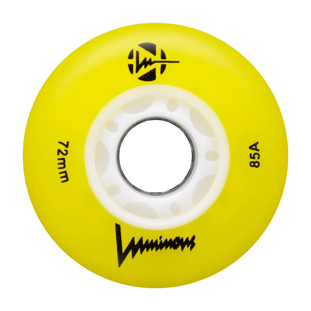 Glow Luminous 72mm LED Light Up Skateboard Wheels - Perfect for Night Skating, Longboard & Cruiser Boards - Glow in The Dark Wheels for Safety & Fun