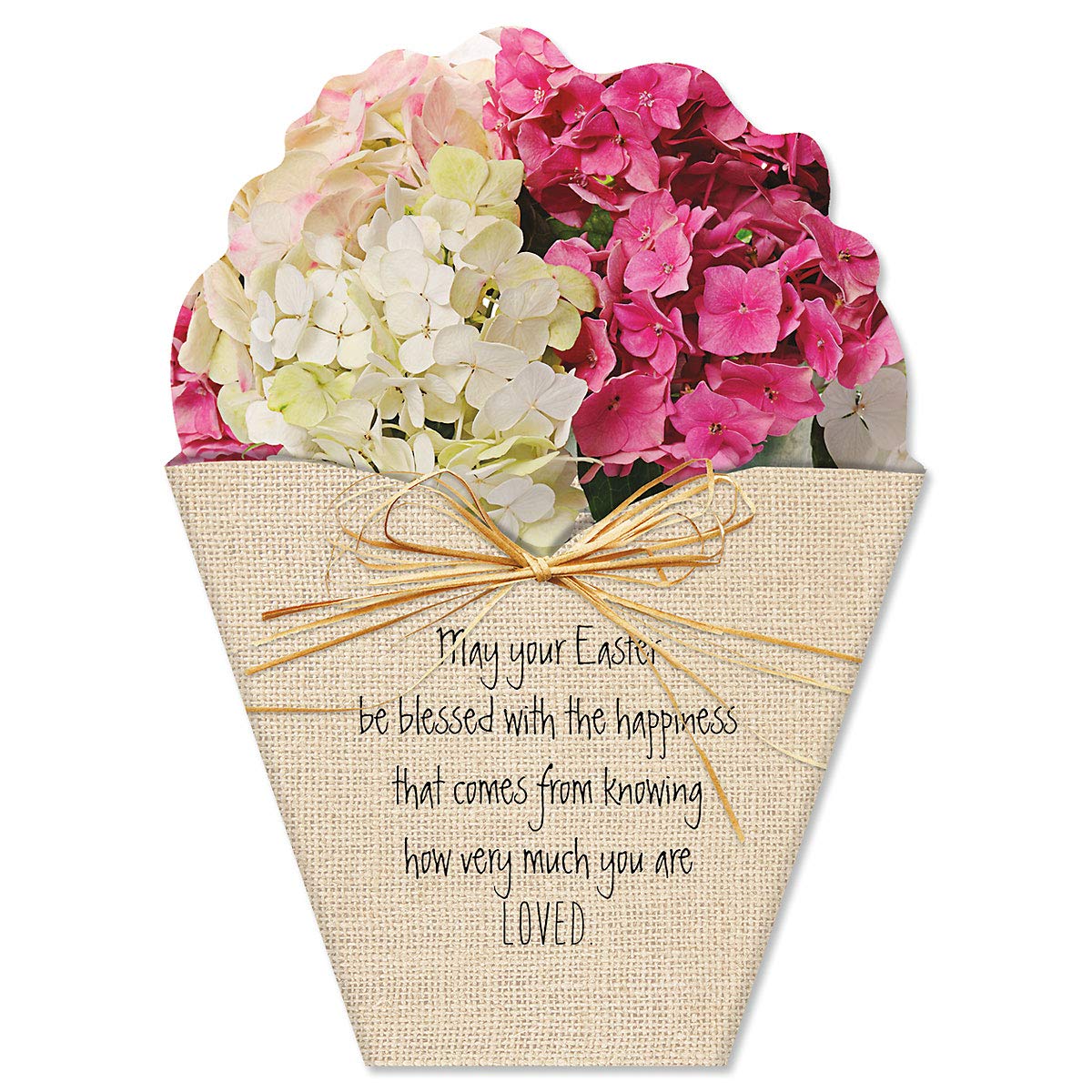 Easter Greeting Cards Set of 8 - 5x7 Inch Die-Cut Floral Bouquet Cards with Envelopes for Kids & Adults - Perfect for Easter Celebrations, Spring Parties & Gift Giving