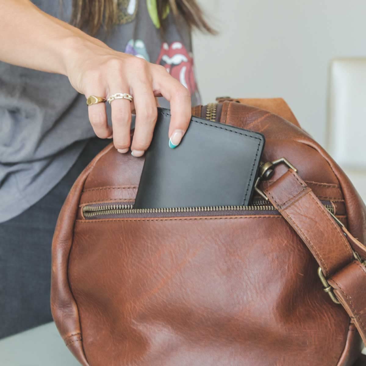 Genuine Leather Passport & Vaccine Card Holder - RFID Blocking Travel Organizer for Vaccination Records | Perfect for Airports, Business Trips & International Travel (Black)