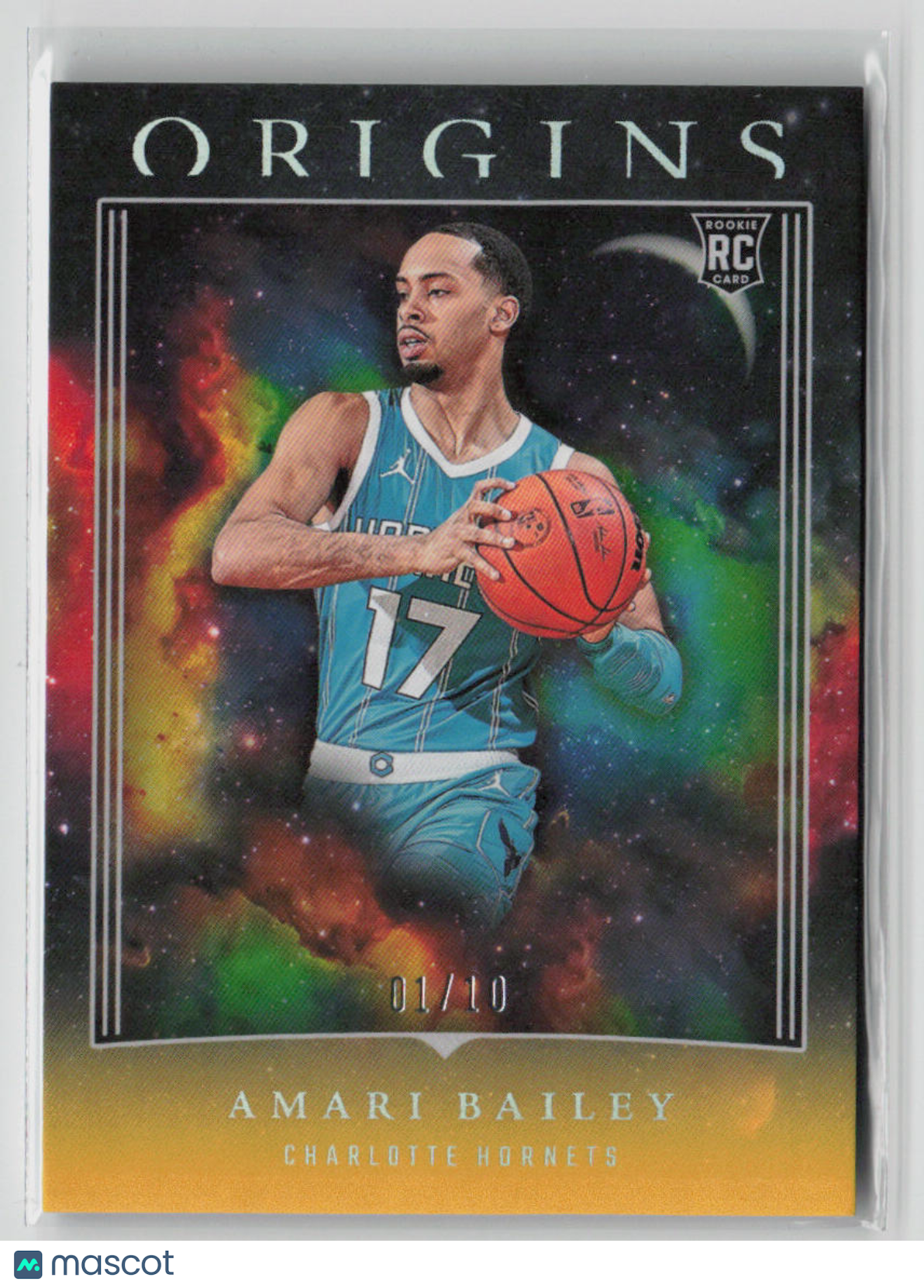 2023 Panini Origins Amari Bailey Rookie Card 01/10 Gold Parallel #29 - Perfect for Basketball Card Collectors and NBA Memorabilia Enthusiasts
