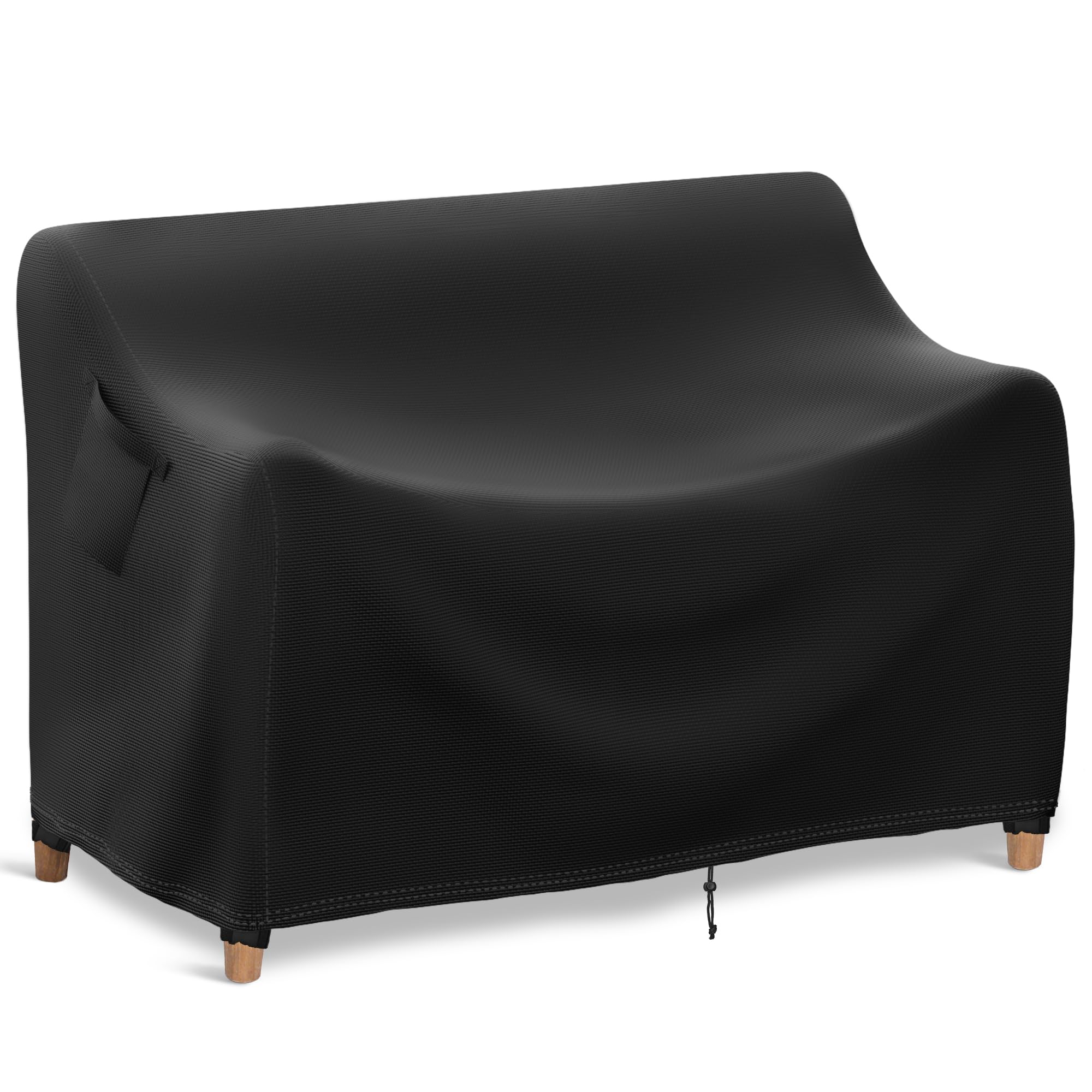 Heavy Duty 900D Waterproof Outdoor Furniture Cover - Patio Sofa, Loveseat, 2-Seater Bench & Table Protector with Air Vents & Handles (53