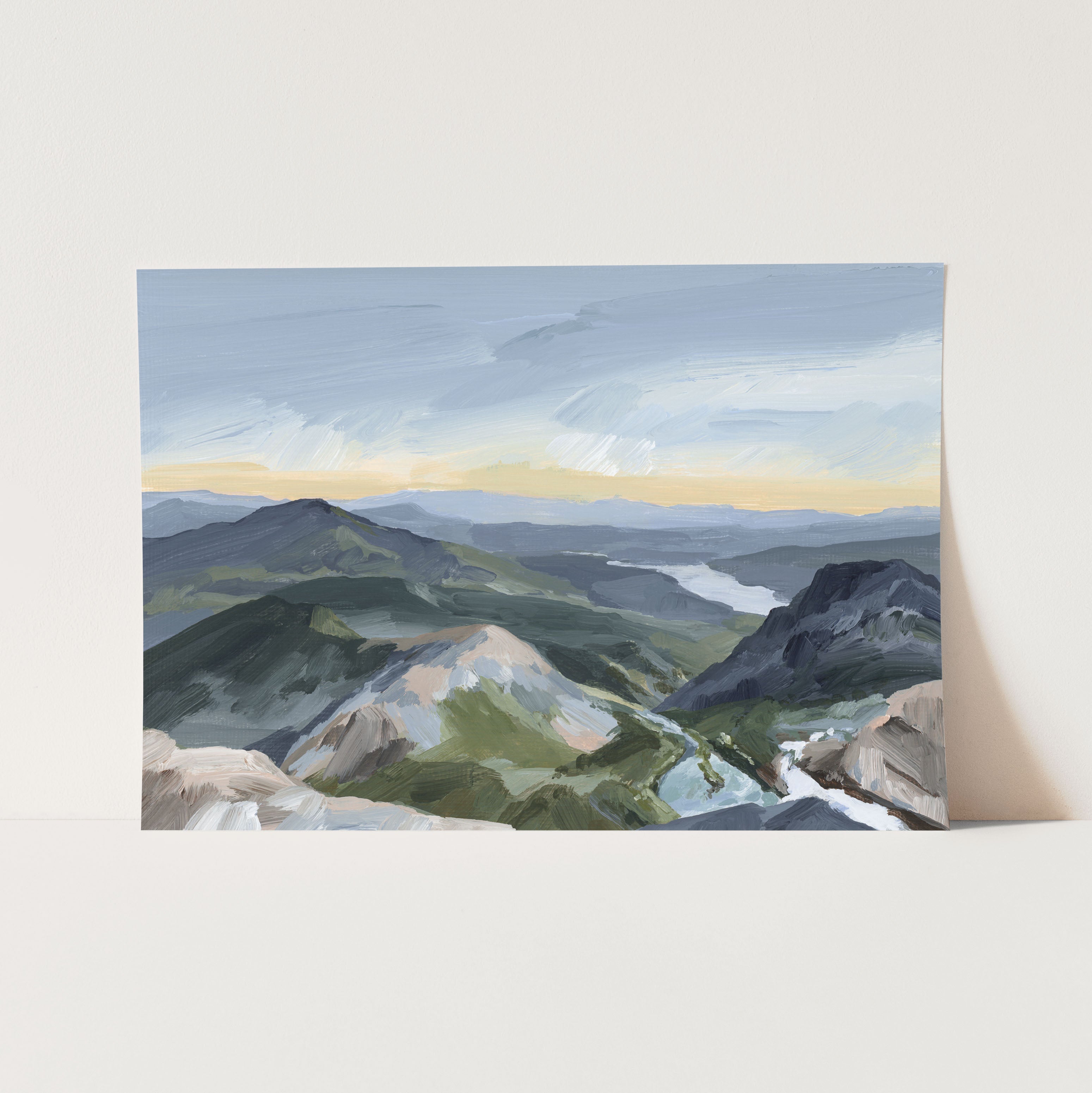 Peaks and Valleys II - Stunning Mountain Landscape Art Print - Wall Decor for Living Room, Bedroom & Office - Perfect Gift for Nature Lovers