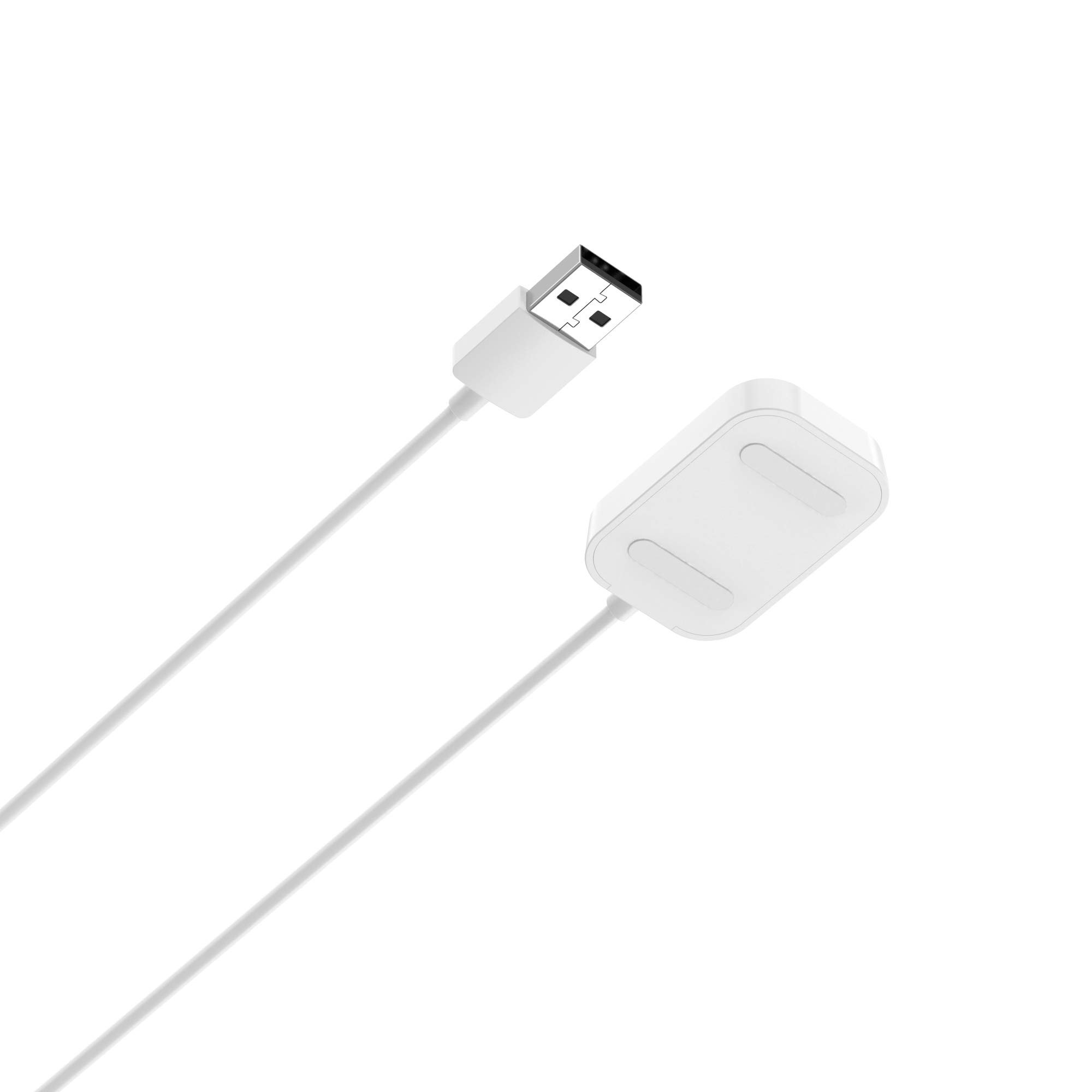FitTurn USB Charger Cable for Verizon Gizmowatch & Disney Edition - Replacement Power Cord, Charging Dock & Data Sync Clip (White) - Perfect for Kids Smartwatch Charging at Home, School & Travel