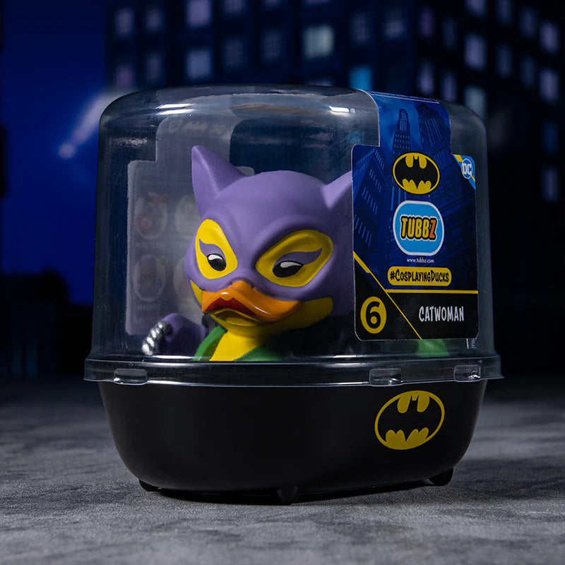 DC Comics Catwoman TUBBZ Cosplaying Duck Collectible Figure - Perfect for Superhero Fans, Collectors, and Home Decor