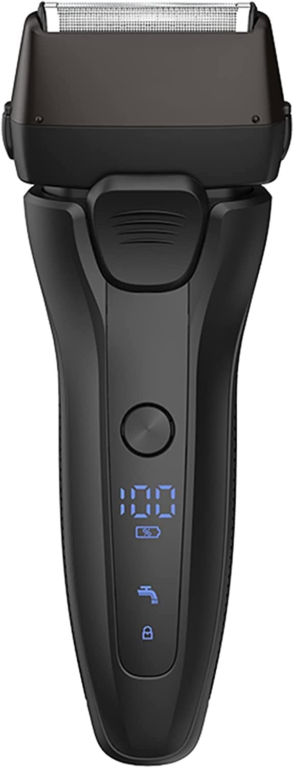Premium Men's Electric Foil Shaver - Rechargeable Wet/Dry Cordless Razor with Pop-up Trimmer & Sideburn Detailer | Perfect for Travel, Daily Grooming & Sensitive Skin Care