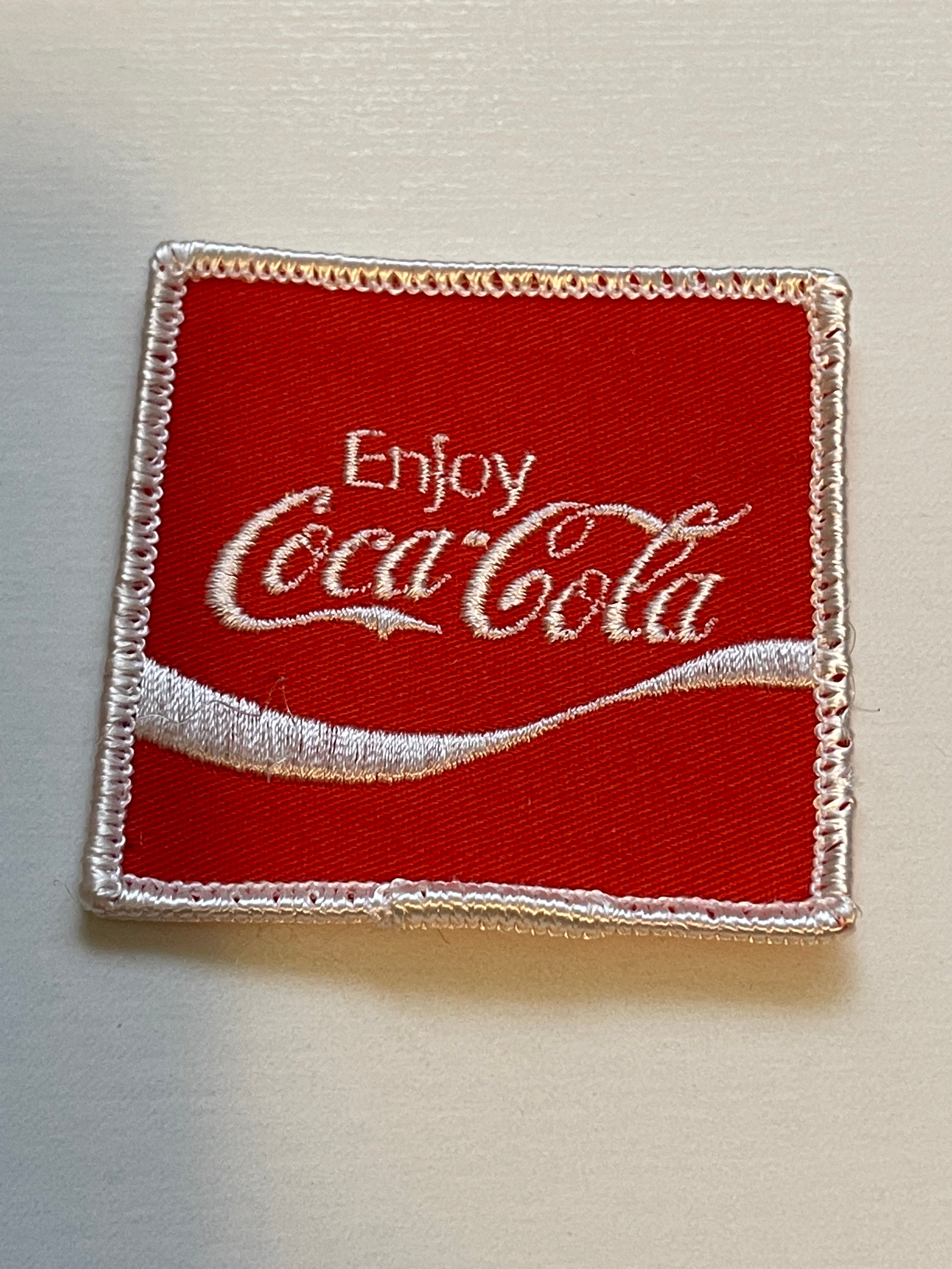 Vintage 1970s Coca Cola Original Rare 3x3 Inch Embroidered Patch - Perfect for Jackets, Backpacks & DIY Crafts