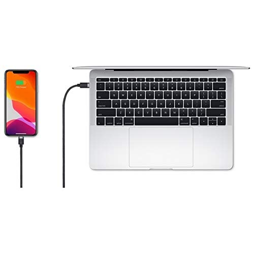 Mophie USB-C to USB-C Fast Charging Cable 1m (3.3ft) - High Speed Data Sync & Power Delivery for iPhone 15, MacBook, iPad Pro, Samsung Galaxy - Durable Nylon Braided Black Cable for Home, Office & Travel