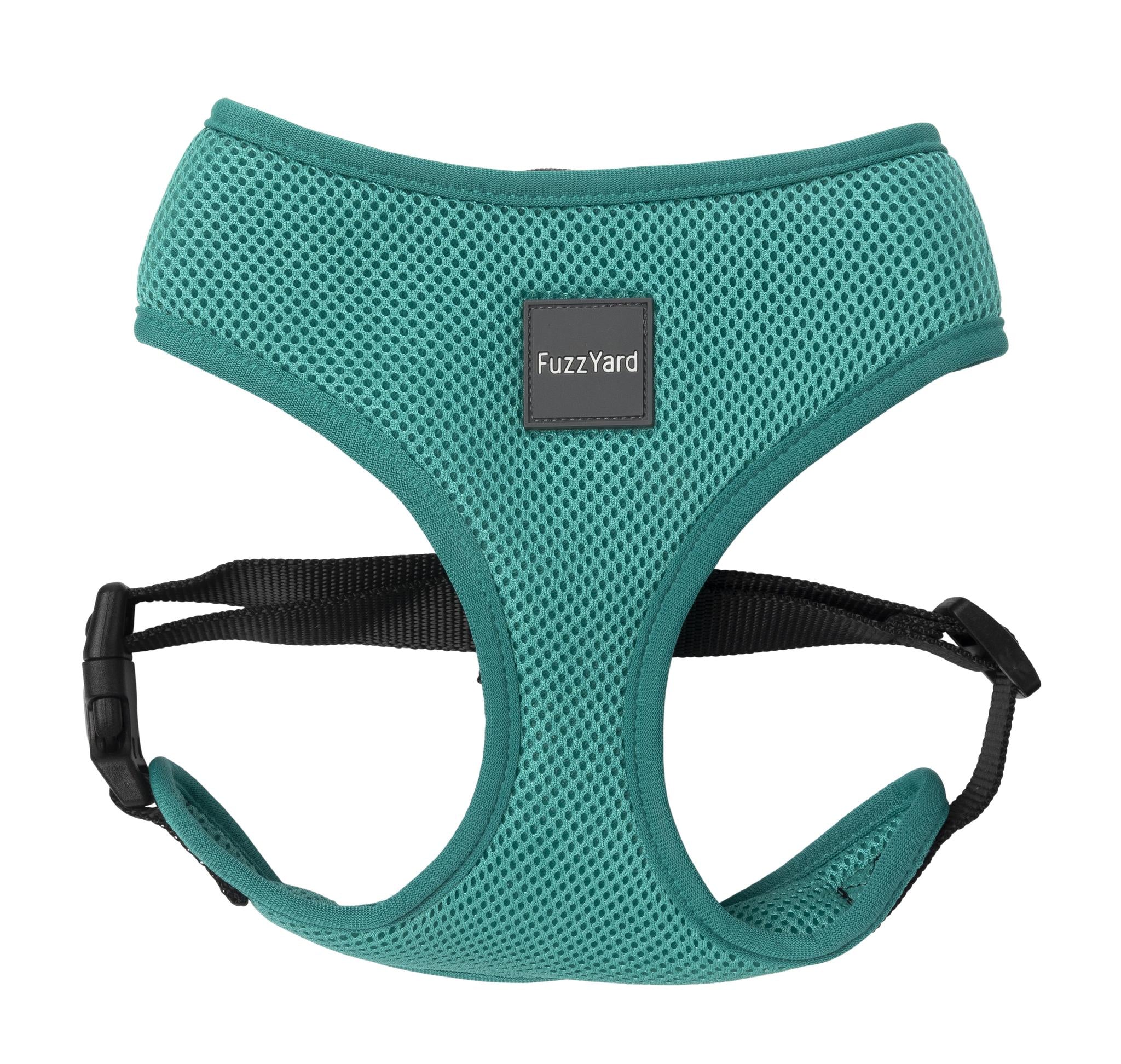 Premium FuzzYard Lagoon Dog Harness - Adjustable No-Pull Pet Vest with Padded Chest, Reflective Strips for Safety - Perfect for Walking, Hiking & Outdoor Adventures