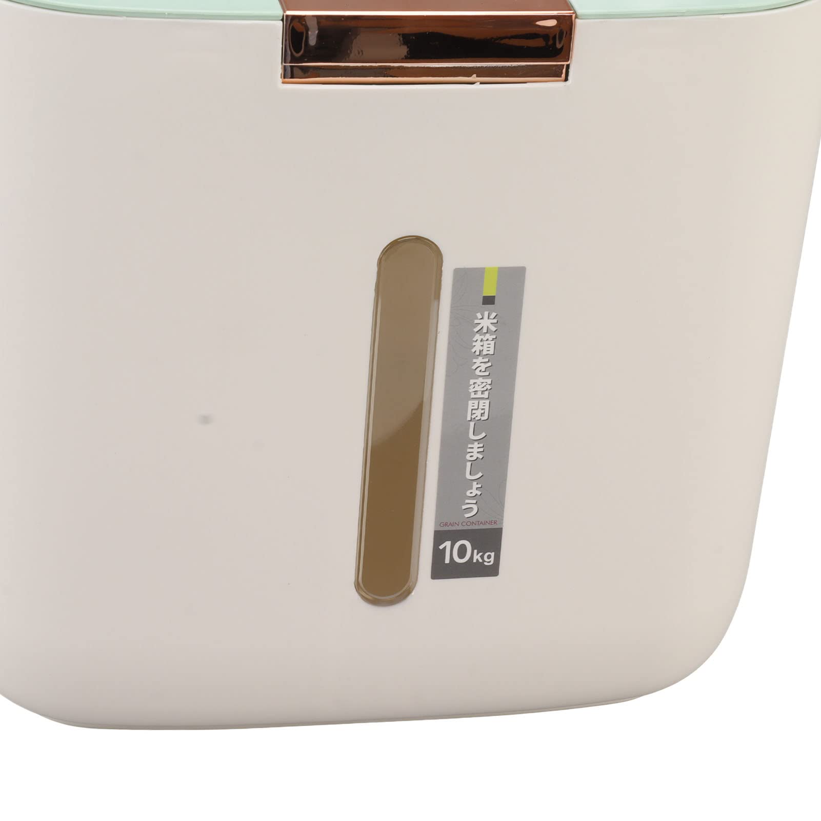 22lb Airtight Food Storage Container with Lid & Measuring Cup - Moisture Proof Cereal Grain Storage Box for Rice, Beans, Flour & Pet Food - Perfect for Kitchen Pantry Organization & Bulk Food Storage (Light Green)