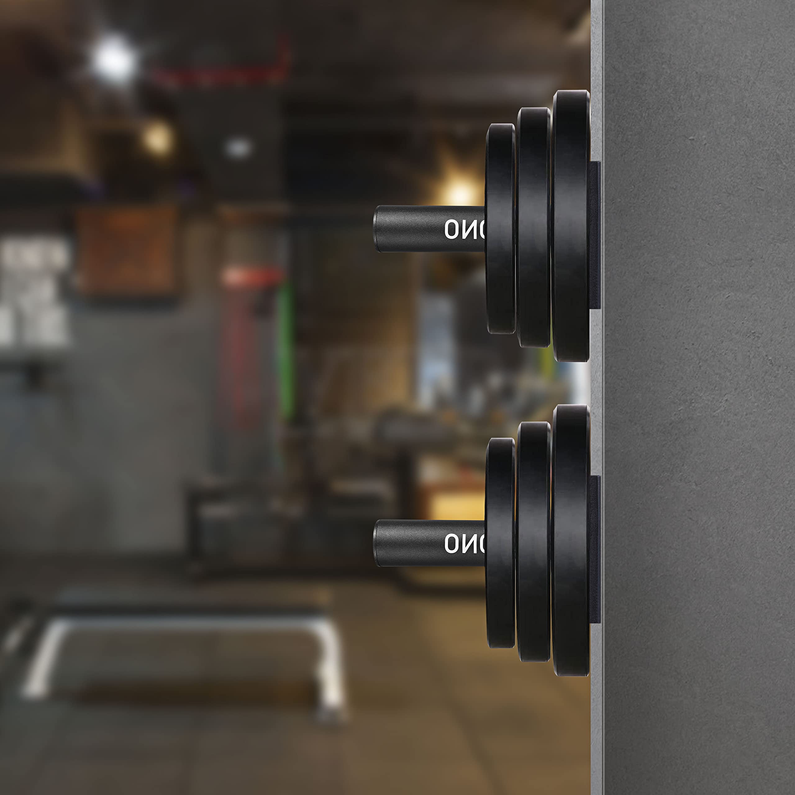 8-Pack Olympic Weight Plate Holder – Heavy Duty 2-Inch Weight Plate Rack for Home Gym Storage | Perfect for Dumbbell & Barbell Organization in Garage or Fitness Room