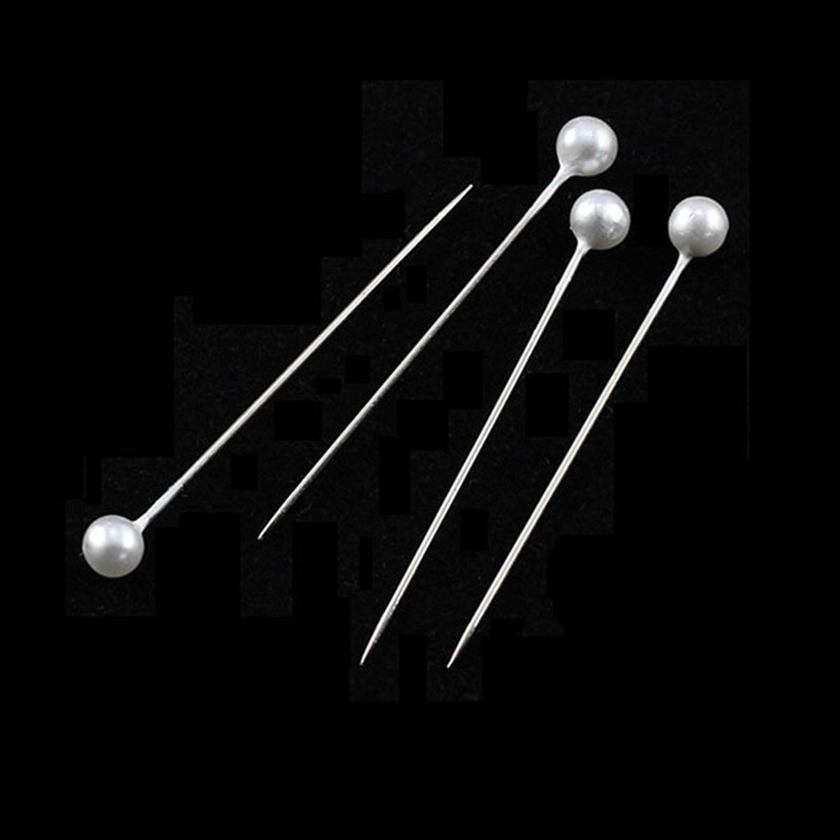 100pcs Pearl Head Straight Pins - Quilting, Sewing & Boutonniere Supplies - Decorative Push Pins for Fabric, Crafts & DIY Projects - Perfect for Wedding Decor, Scrapbooking & Quilling