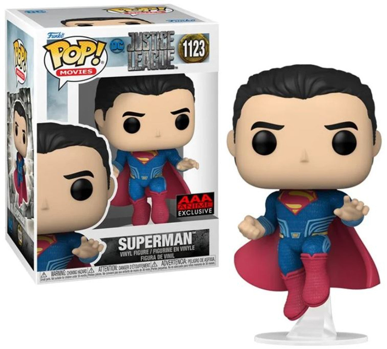 DC Justice League Superman AAA Exclusive #1123 Action Figure - Collectible Superhero Toy for Fans & Display, Perfect for Gifts, Decor, and Comic Book Collections