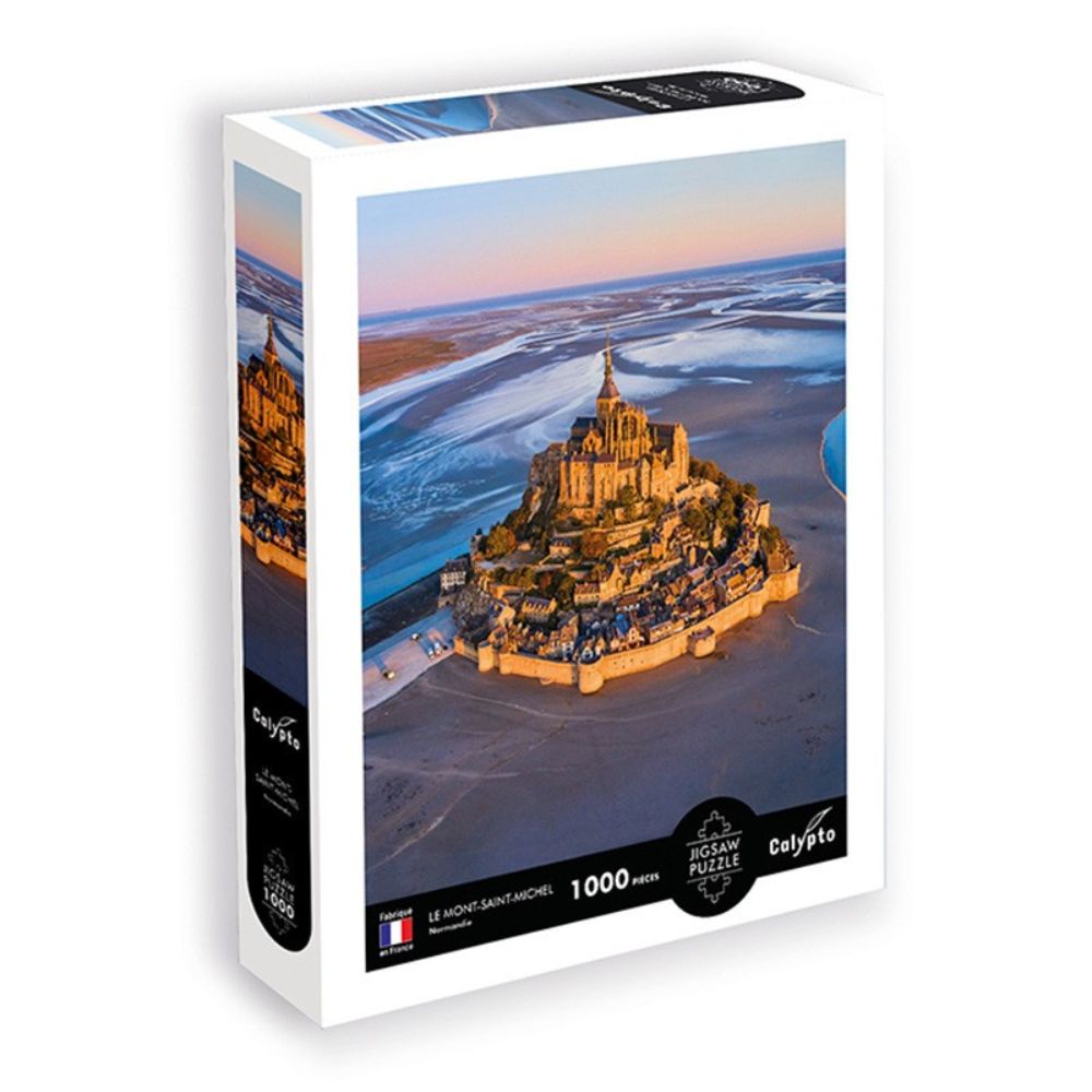 1000 Piece Jigsaw Puzzle - Mont Saint Michel Normandy Landscape - Challenging Adult Puzzle for Relaxation & Home Decor