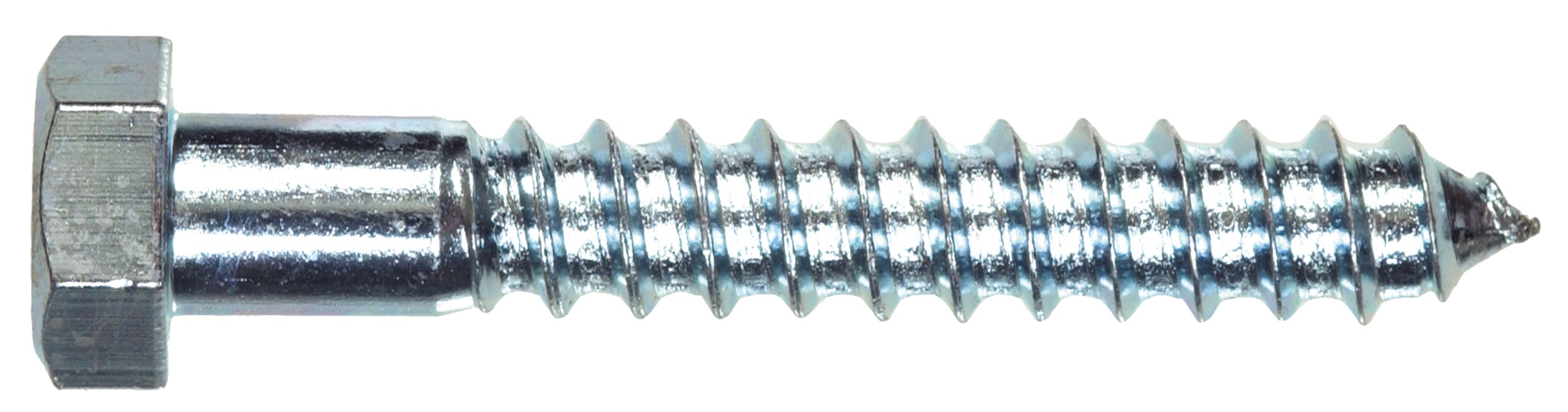 5/8-Inch x 8-Inch Zinc Plated Hex Lag Screws (25-Pack) - Heavy Duty Wood Fasteners for Deck Building, Fence Repair & Outdoor Construction