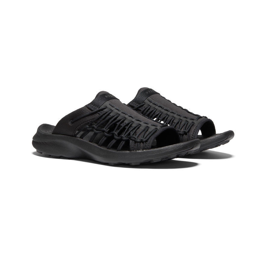 UNEEK SNK Slide Sandals for Men - Black/Black | Comfortable & Lightweight Slides for Casual Wear, Beach, Pool & Outdoor Activities