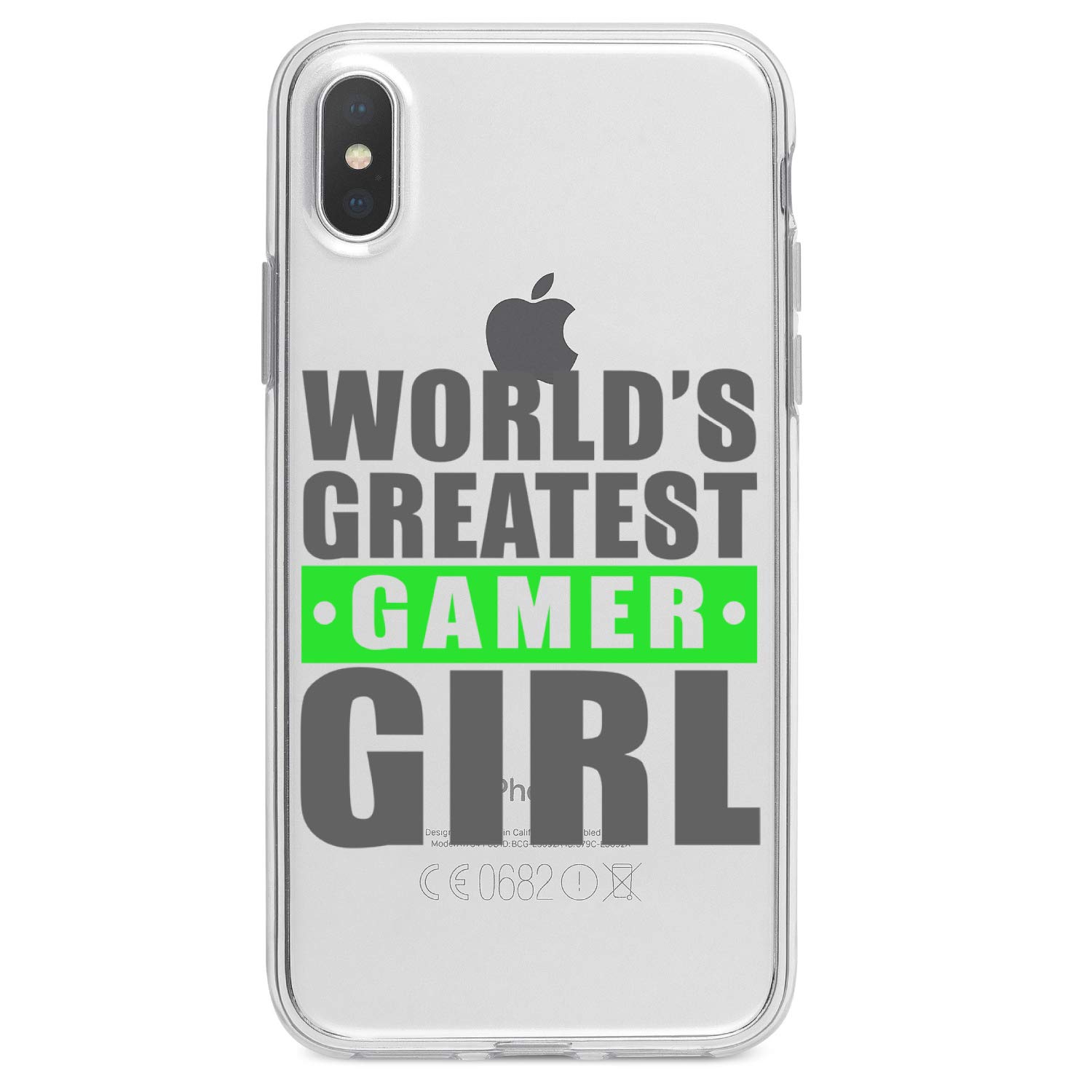 Shockproof Hybrid Case for iPhone X/XS (5.8 Inch) - Clear TPU Bumper with Acrylic Back & Tempered Glass Screen Protector - Durable Protection for Gaming, Work & Daily Use