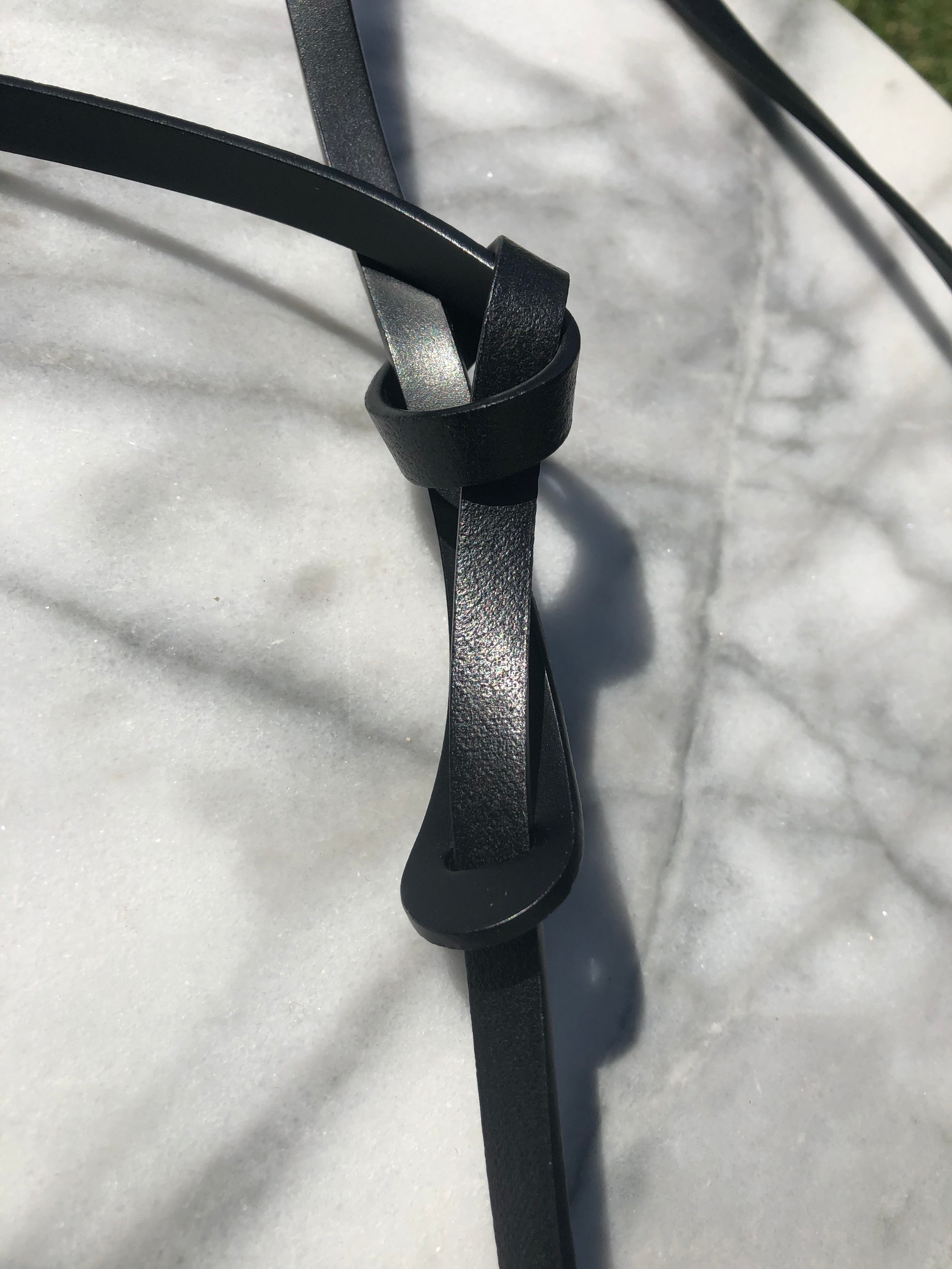 Thin Loop Belt for Women & Men - Stylish Black Waist Belt | Perfect for Casual Wear, Office Outfits & Jeans