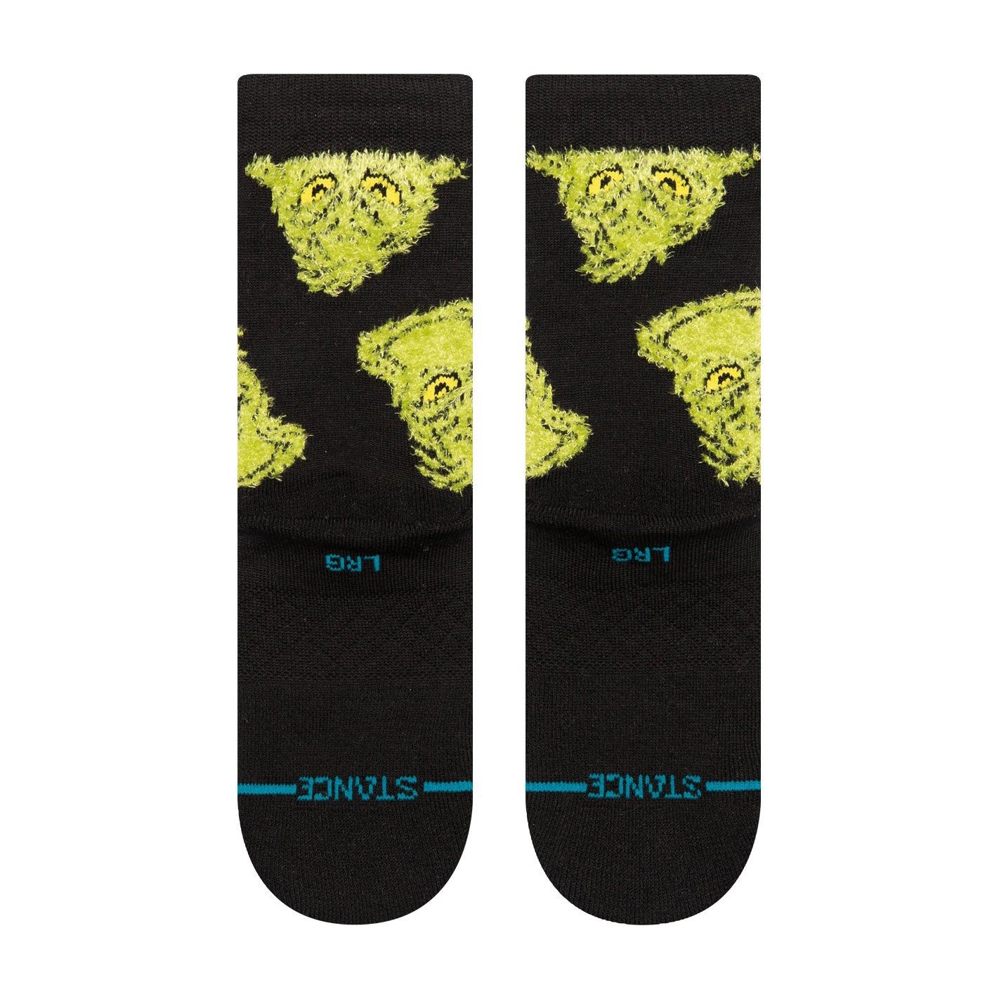 Kids' Crew Socks - Mean One Black - Comfortable & Durable Children's Socks for School, Sports & Everyday Wear