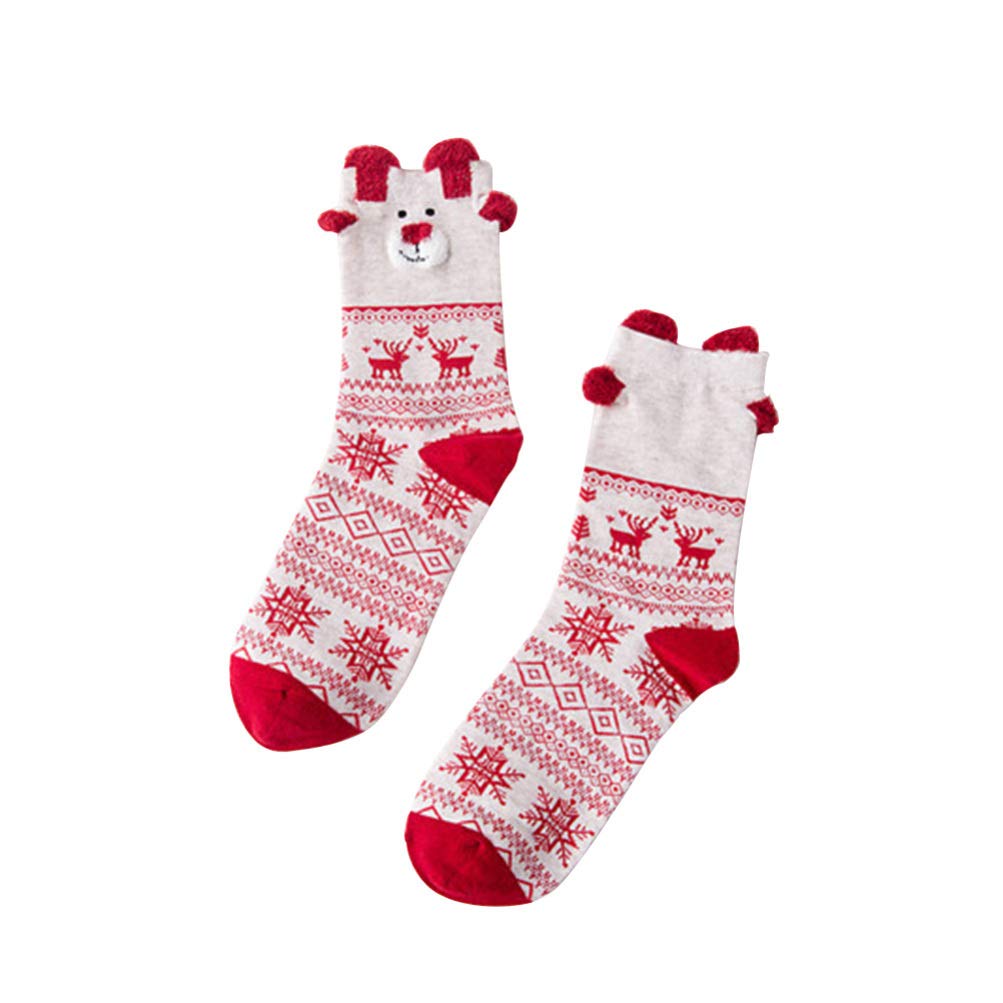 EXCEART Christmas Fuzzy Holiday Socks for Women - Cozy Winter Themed Knit Socks with Festive Designs - Perfect for Gift Giving, Stocking Stuffers & Holiday Parties
