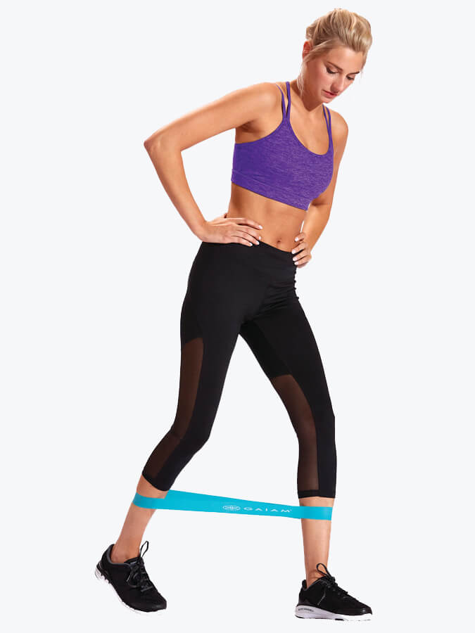 Gaiam Mini Resistance Bands Set - 3 Pack with Different Resistance Levels for Home Workouts, Yoga, Pilates & Physical Therapy