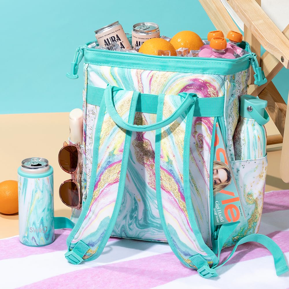Swig Life Packi Backpack Cooler - Insulated Waterproof Beach Bag for 24 Cans | Lightweight Cooler for Picnics, Camping & Outdoor Adventures