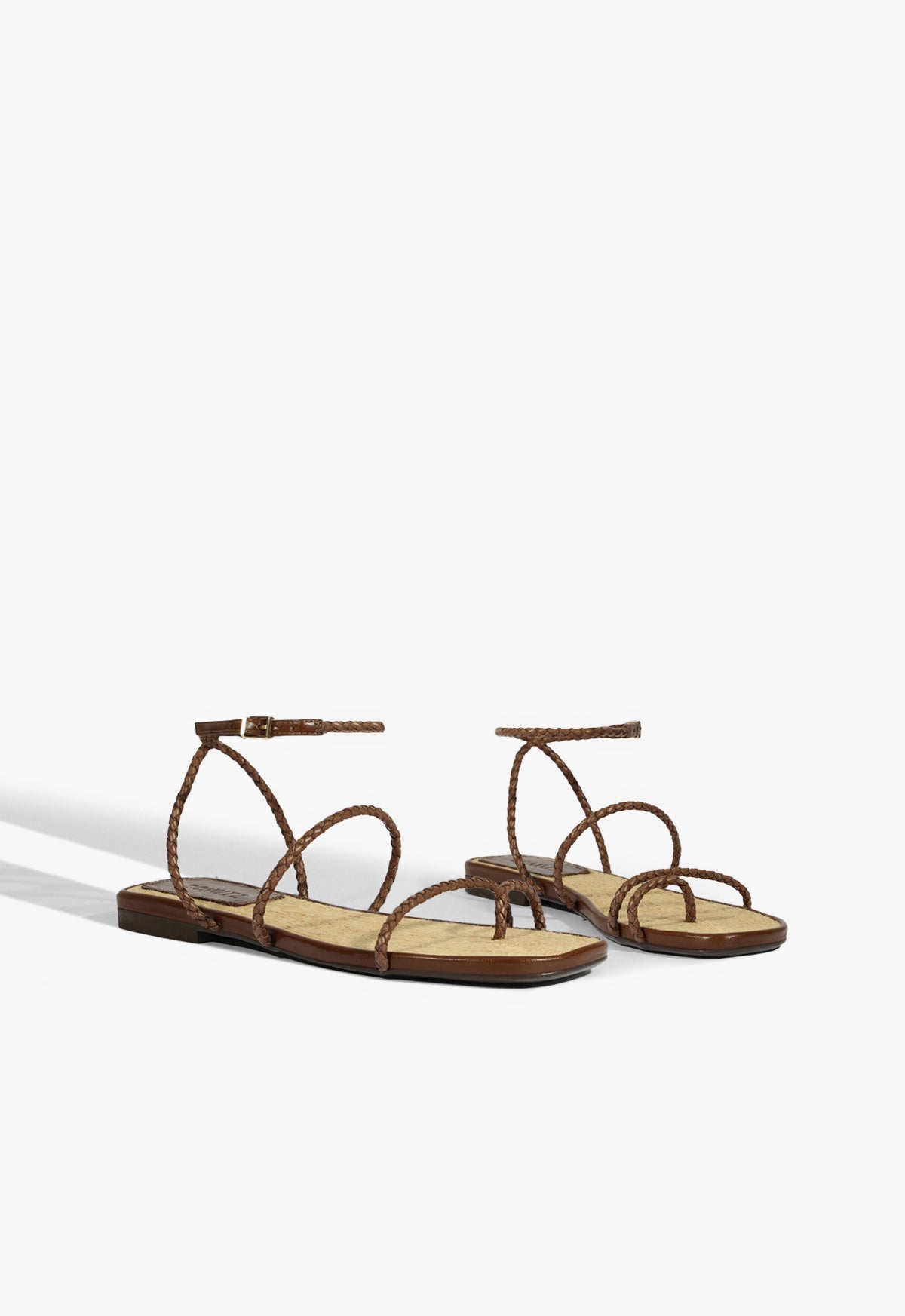 Kaya Brown Leather Flat Sandals for Women - Comfortable Casual Summer Shoes - Perfect for Beach, Walking, and Everyday Wear