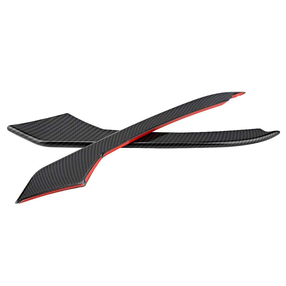 ABS Carbon Fiber Fog Lamp Eyebrow Cover Trim - 1 Pair for 2015-2018 Models | Durable & Stylish Headlight Accessory for Off-Roading & Custom Car Upgrades
