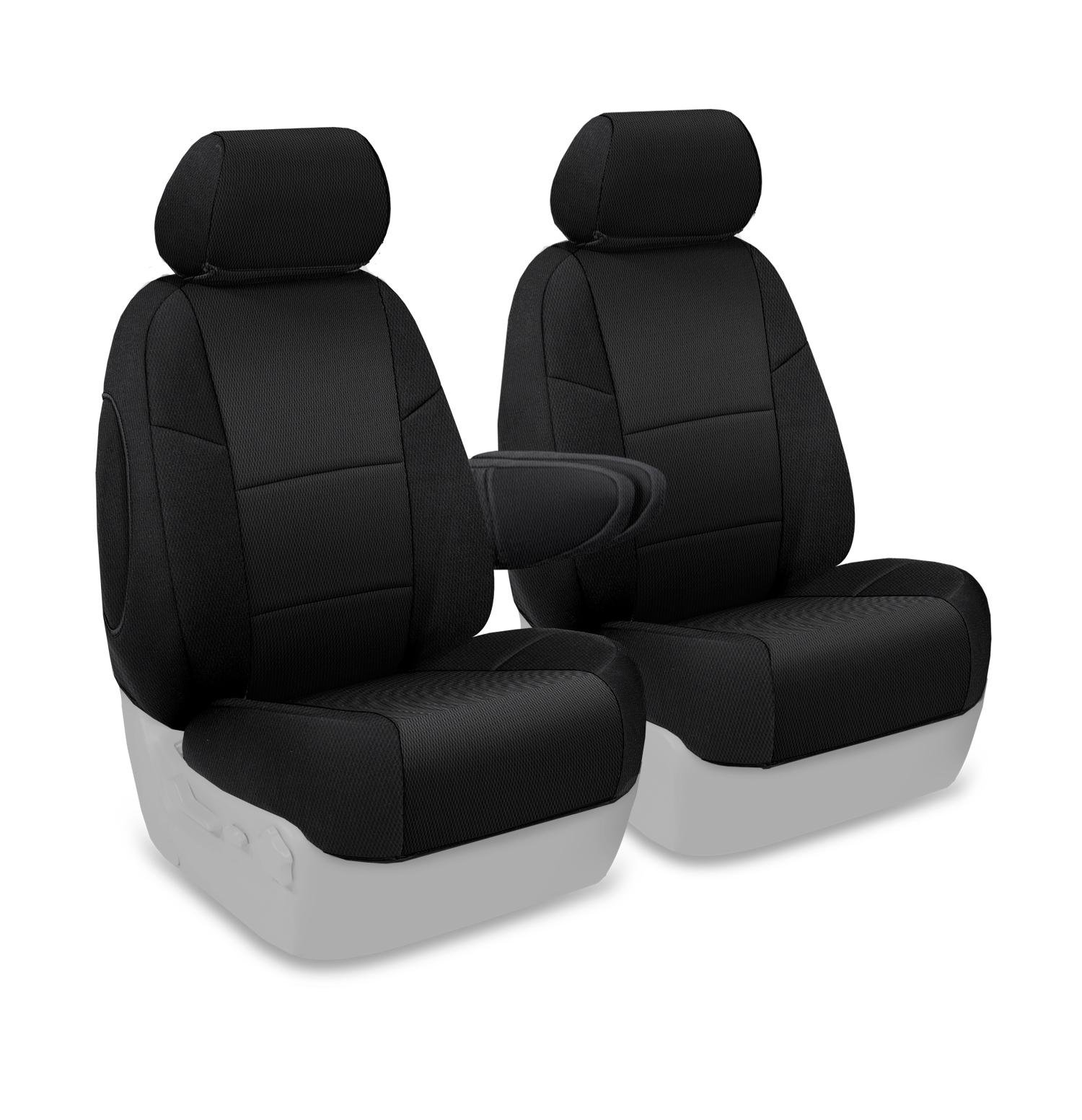 Coverking Custom Fit 50/50 Bucket Seat Cover for Dodge Sprinter 2500/3500 - Spacermesh Black | Durable Truck Seat Protection for Work & Travel