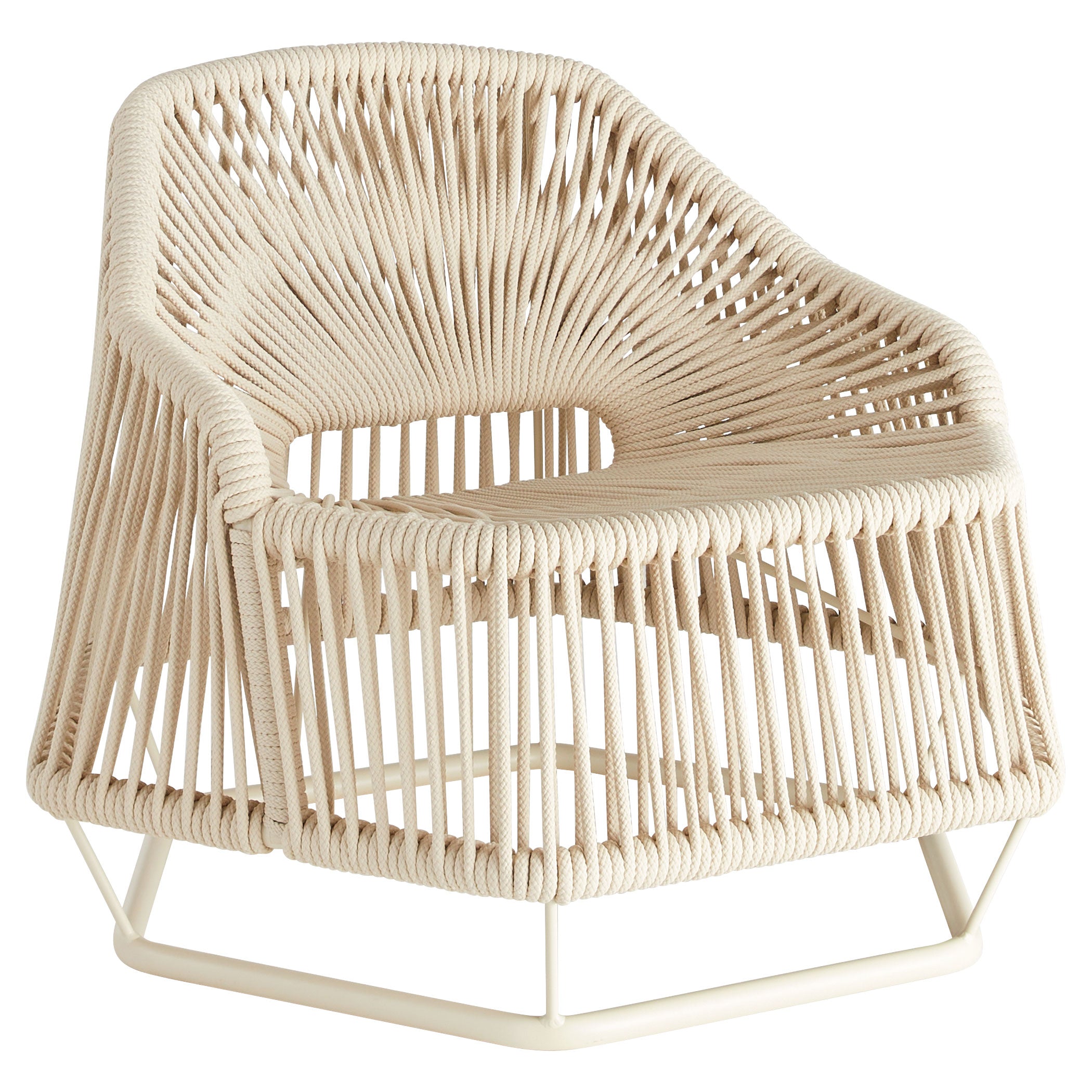 Cyan Design 11754 Hexagon Arm Chair in Natural Finish - Modern Geometric Accent Chair for Living Room, Bedroom, or Office