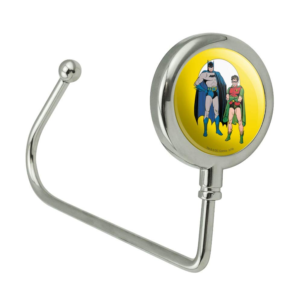 Batman and Robin Purse Hook - Cute Bag Hanger Holder for Women | Perfect for Handbags, Totes & Shopping Bags at Restaurants, Cars & Public Places