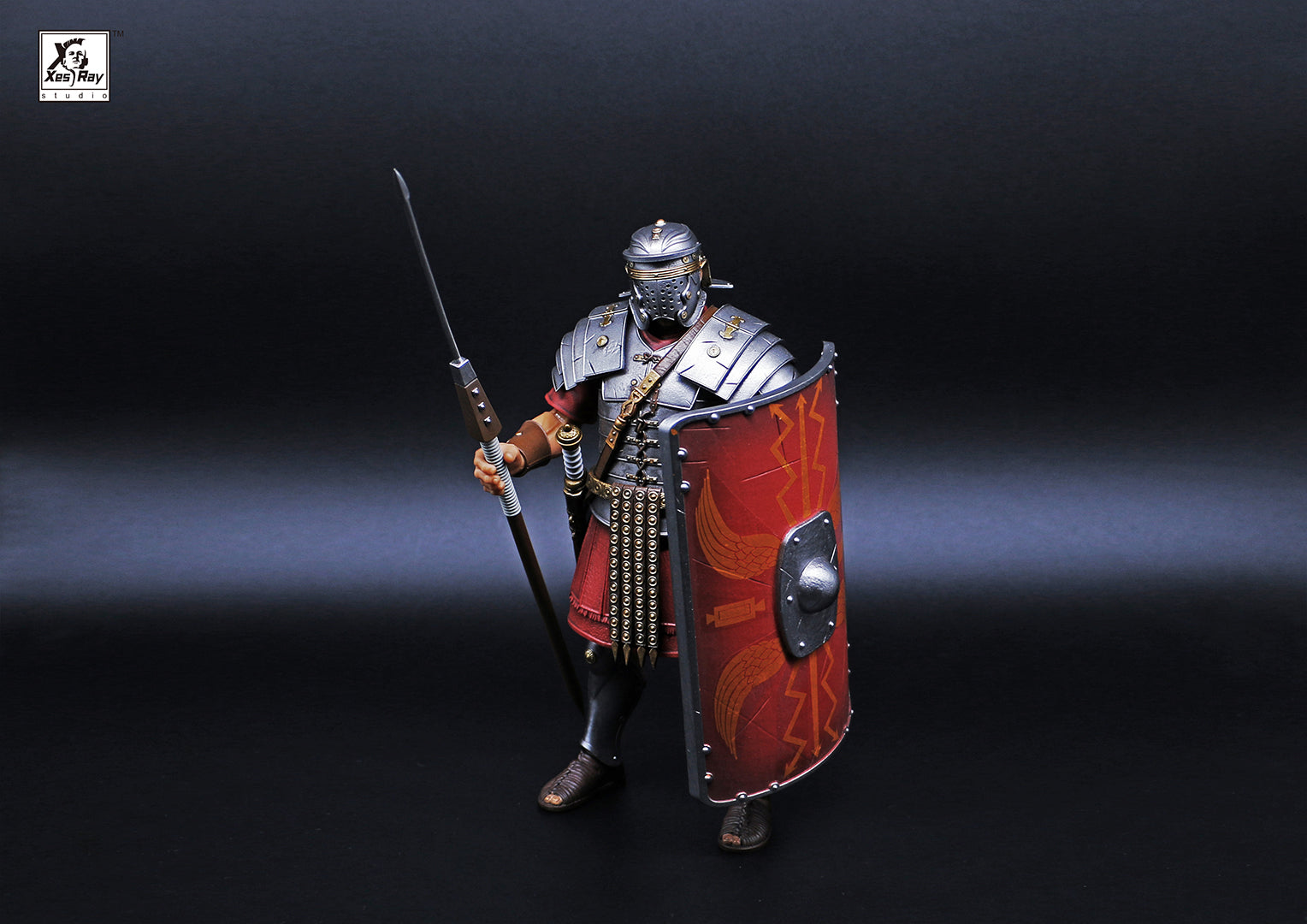 XesRay Fight For Glory 1/12 Scale 6-Inch Action Figures - Combatants Wave 4 Roman Trio Set for Collectors & Display | Perfect for Diorama, Shelf Display & Action Figure Photography