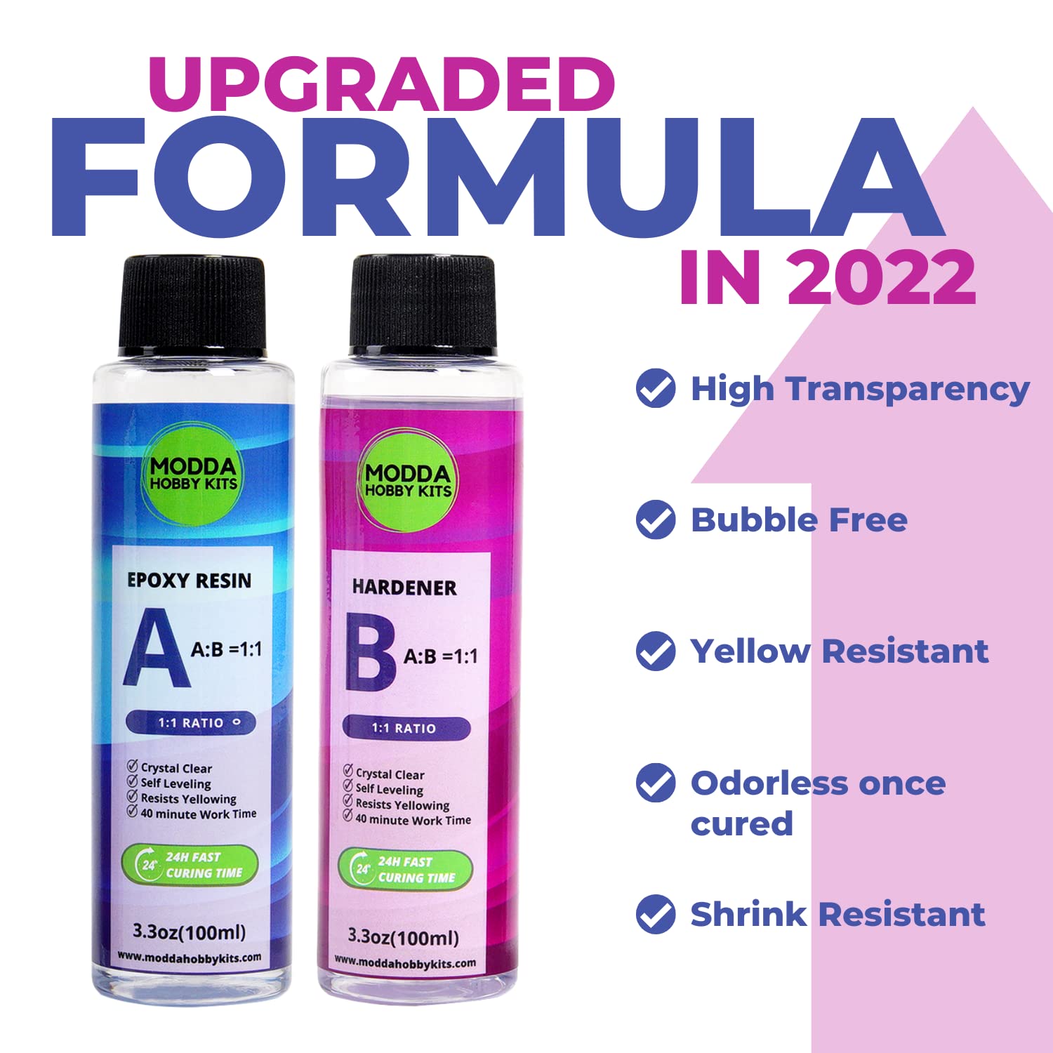 Premium Epoxy Resin Kit for Jewelry Making - Crystal Clear, Self-Leveling, UV & Yellowing Resistant, Bubble-Free - Perfect for DIY Crafts, Resin Casting, Coating, and Art Projects - Easy 1:1 Mix Ratio with Hardener (16oz) - Ideal for Pendants, Earrings, Bracelets & Home Decor
