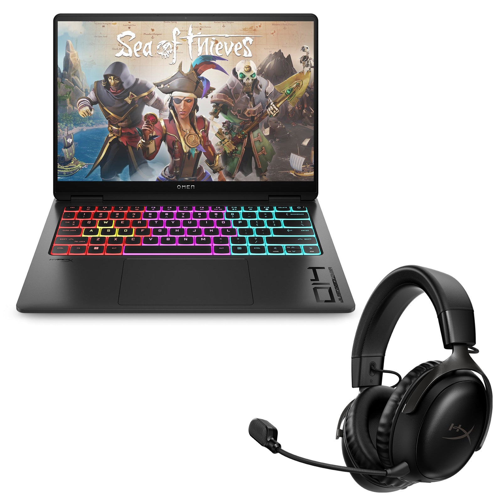 OMEN Transcend 14 Gaming Laptop with HyperX Cloud III Wireless Headset - Powerful PC Bundle for Gaming, Streaming & Work - Perfect for Esports, Home Office & Content Creation
