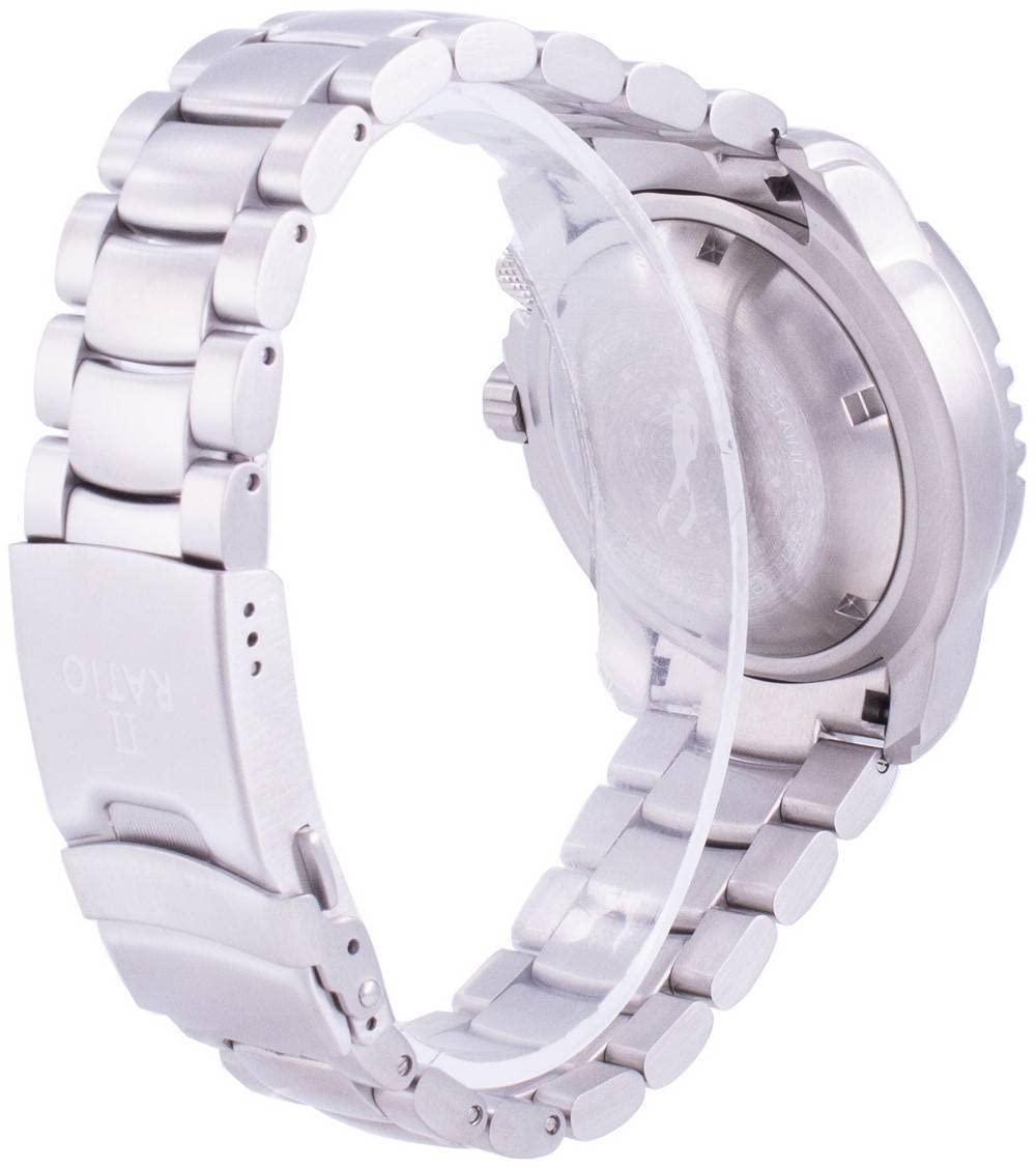 RATIO FreeDiver Helium-Safe Automatic Diving Watch for Men - 1000M Water Resistant, Sapphire Crystal, Professional Dive Watch | Perfect for Scuba Diving, Deep Sea Exploration & Water Sports