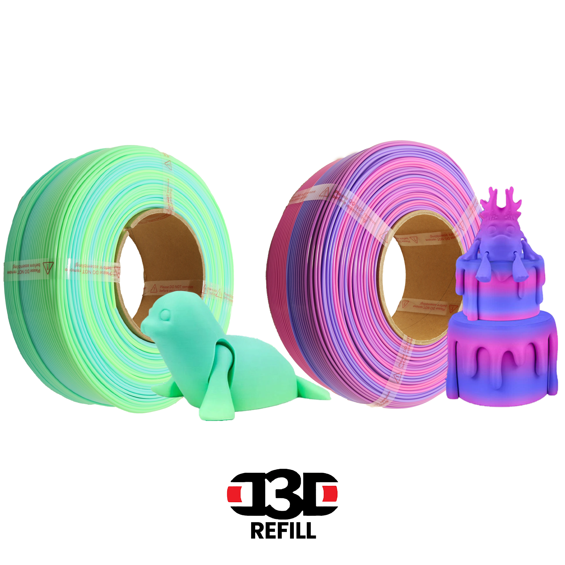 Premium D3D Matte Gradient PLA+ 3D Printer Filament - 1.75mm 1kg Spool, Bambu Lab Compatible, Vibrant Color Options for Smooth Prints | Perfect for Cosplay Props, Home Decor & DIY Projects