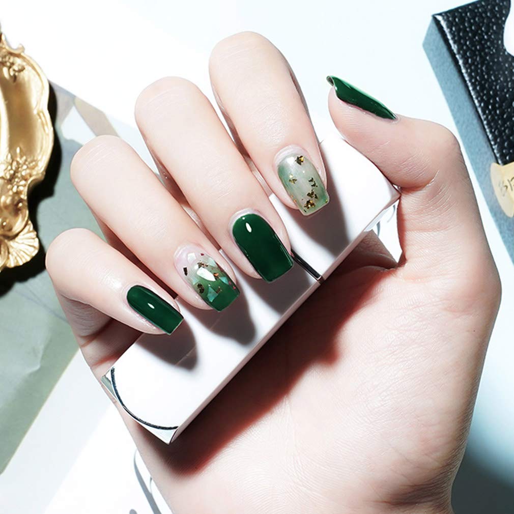 VENALISA 15ml Emerald Green Gel Nail Polish - Dark Green Lime Soak Off UV LED Nail Gel for Manicure, Salon & DIY at Home | Long-Lasting Nail Art Starter Kit (0.53 OZ) - Perfect for Parties, Weddings & Everyday Wear