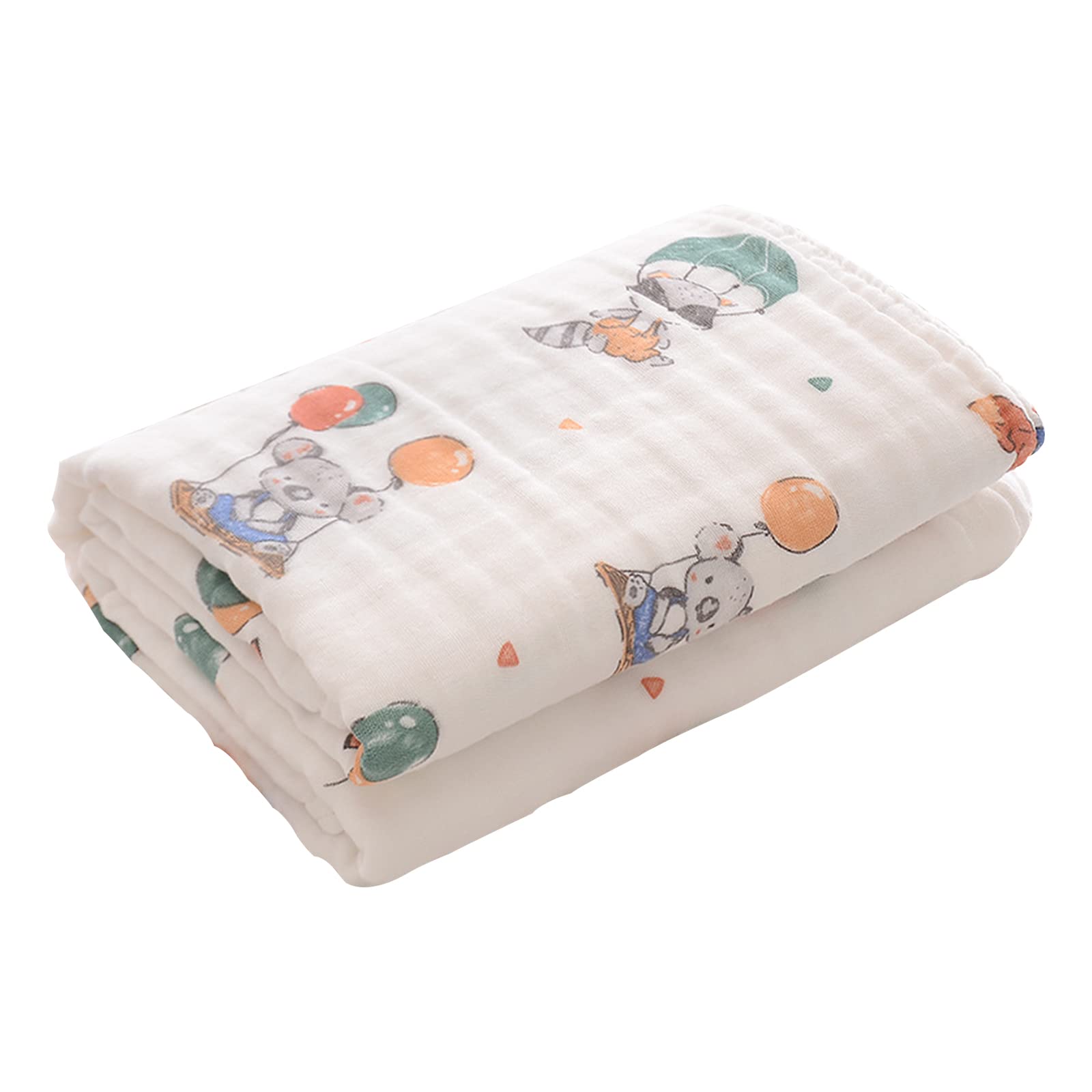 Super Soft Baby Bath Towel with Cute Cartoon Patterns - 100% Cotton Newborn & Infant Bath Towel for Gentle Skin Care - Perfect for Bath Time, Swimming, and Nursery Use