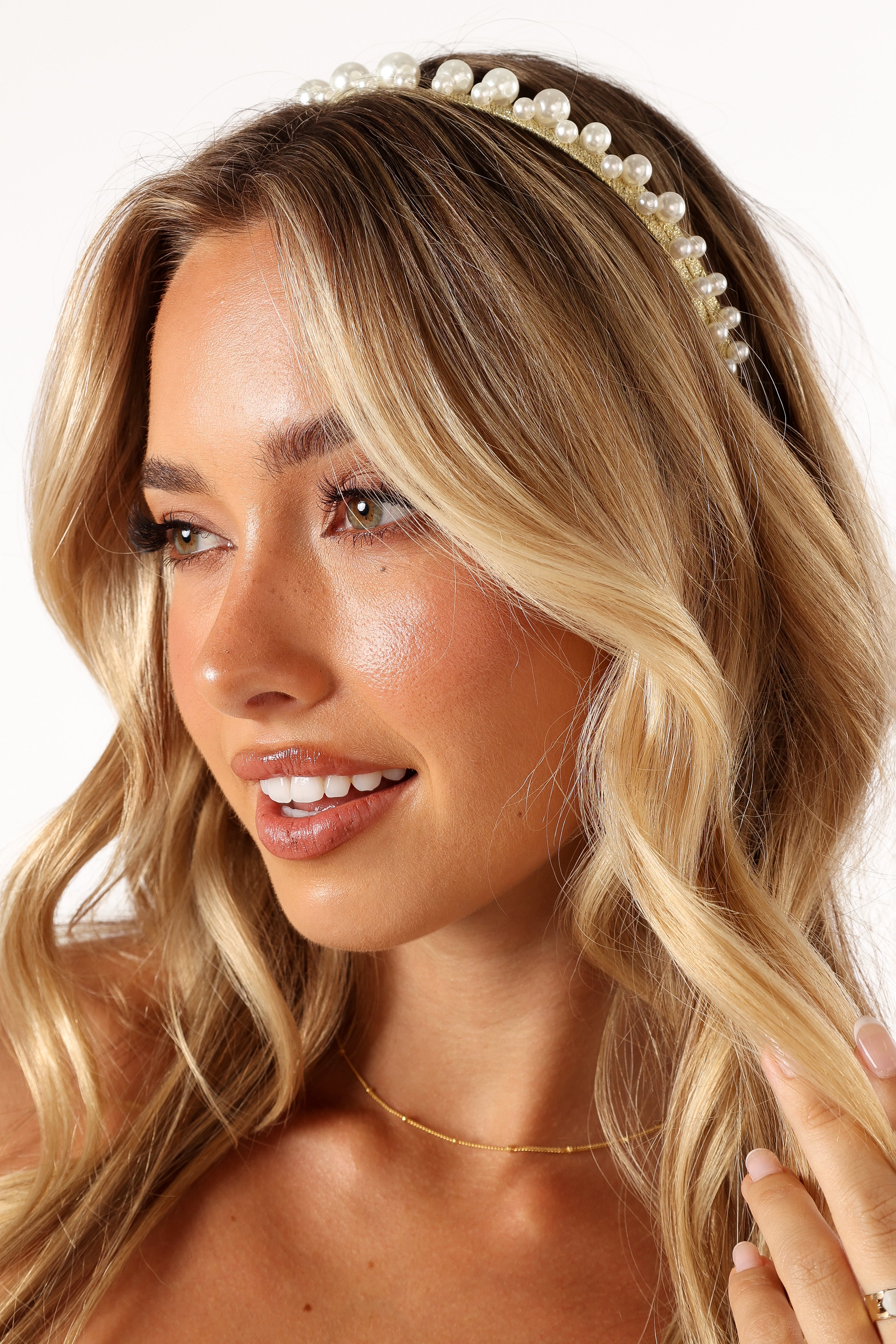 Baylee Headband with Pearl Accents - Elegant Hair Accessory for Women & Girls | Perfect for Weddings, Parties & Everyday Wear