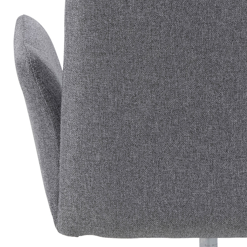 Ergonomic ISLA Office Chair - Light Grey & Black Mesh Back - Adjustable Height & Swivel - Perfect for Home Office, Gaming & Workspaces